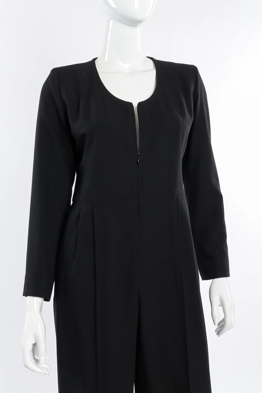 Pleated Wool Jumpsuit - Image 2