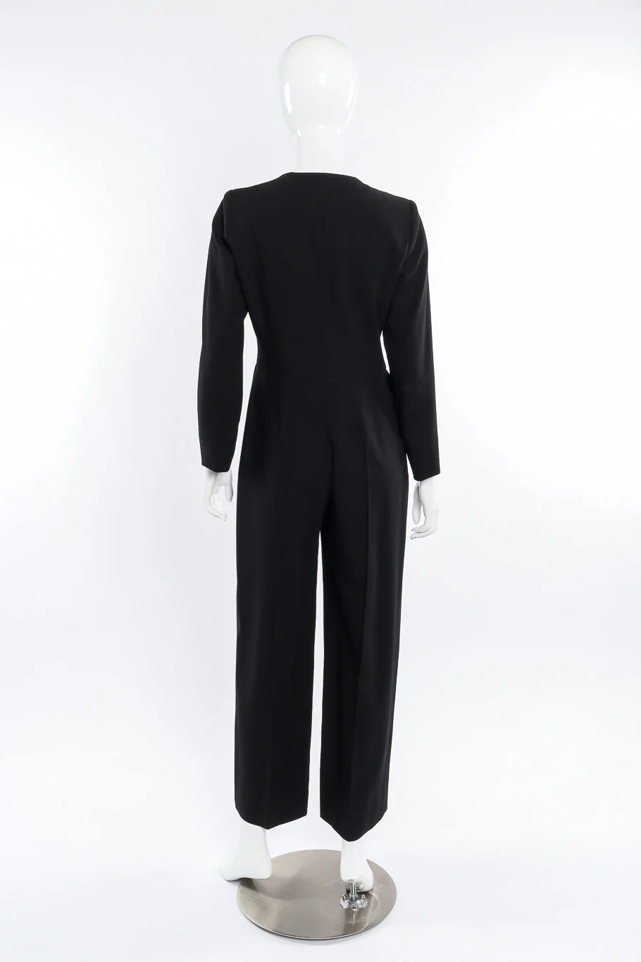 Pleated Wool Jumpsuit - Image 4