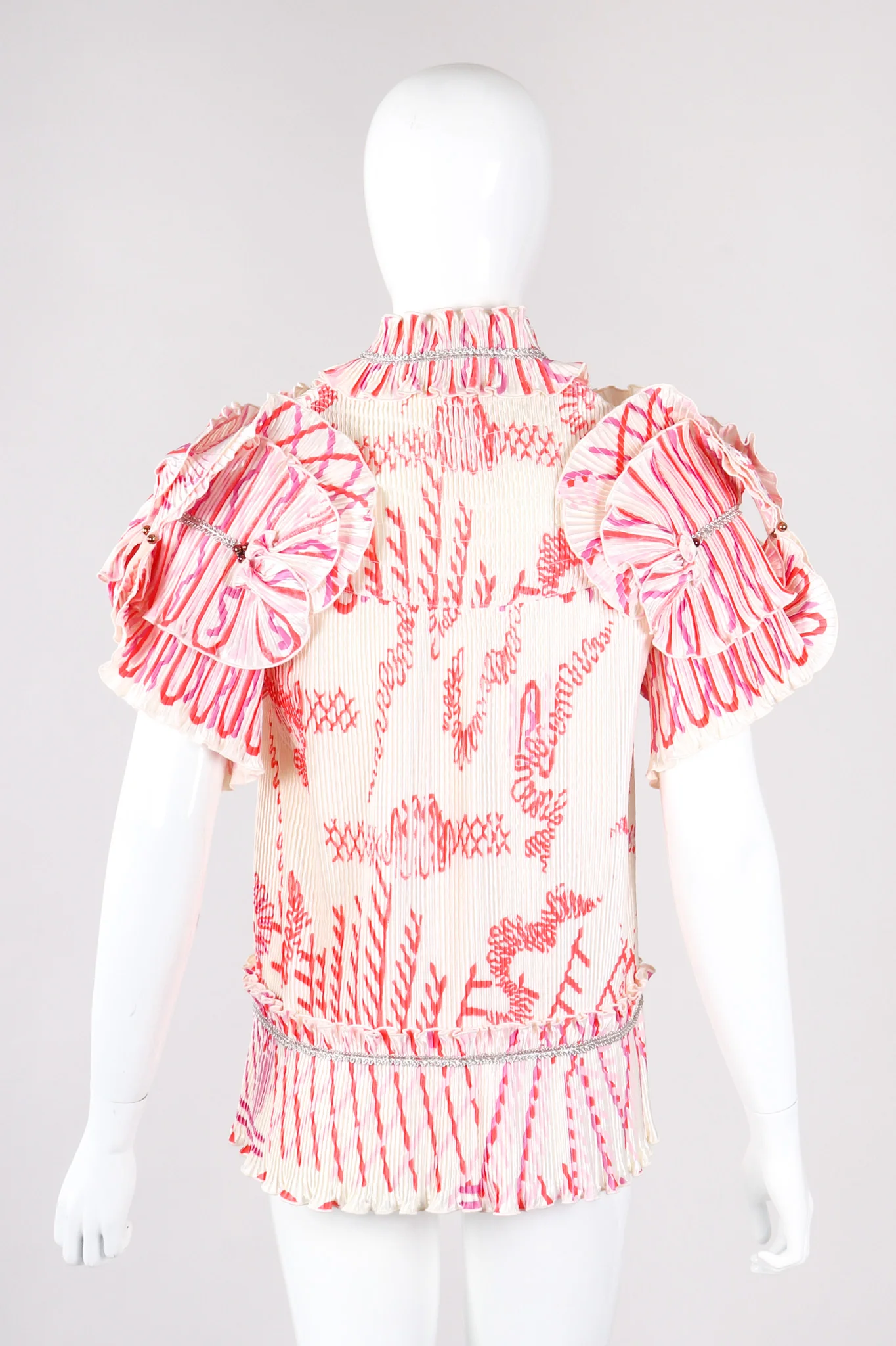 Pleated Wrap Top Jacket - Image 6
