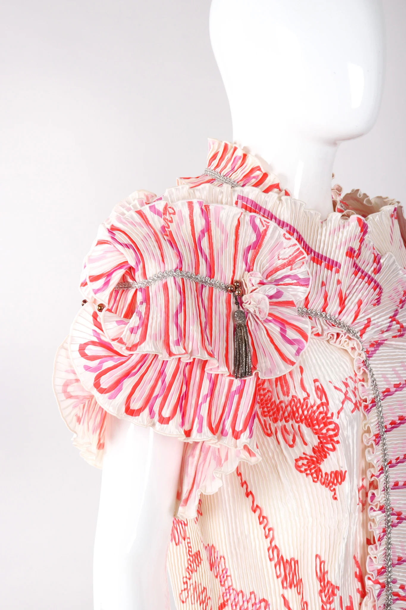 Pleated Wrap Top Jacket - Image 8