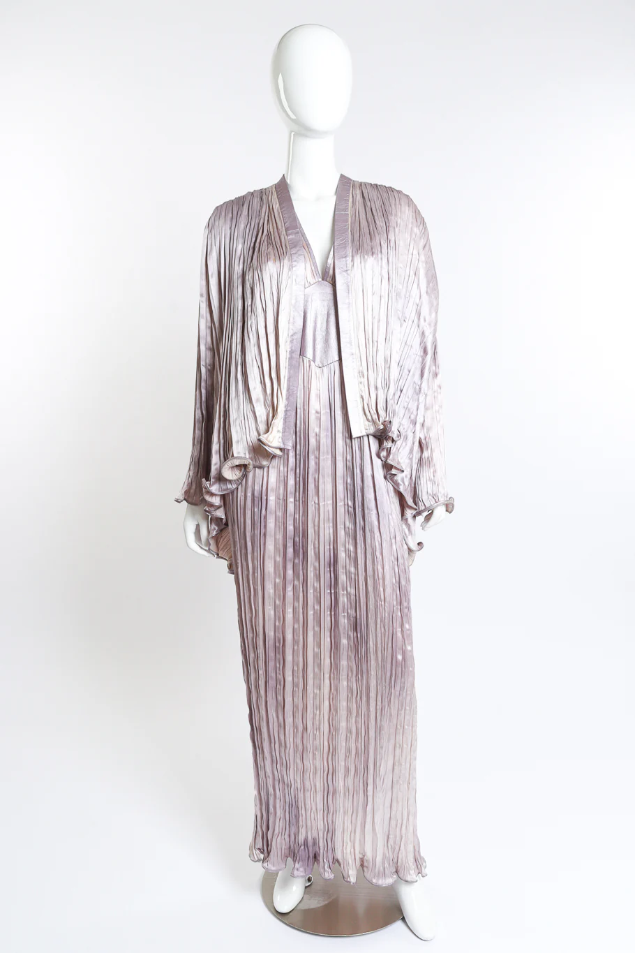 Plissé Duster & Dress Set