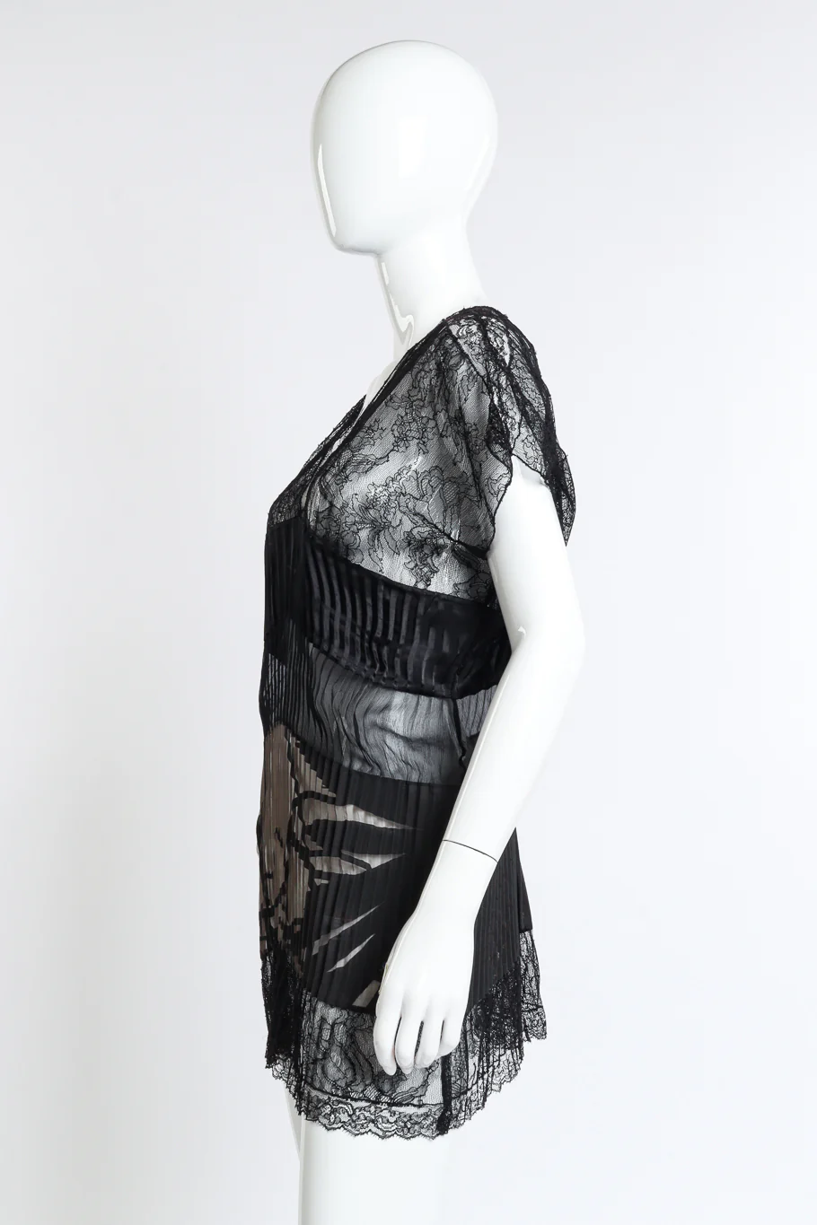 Plissé & Lace Top - Image 2