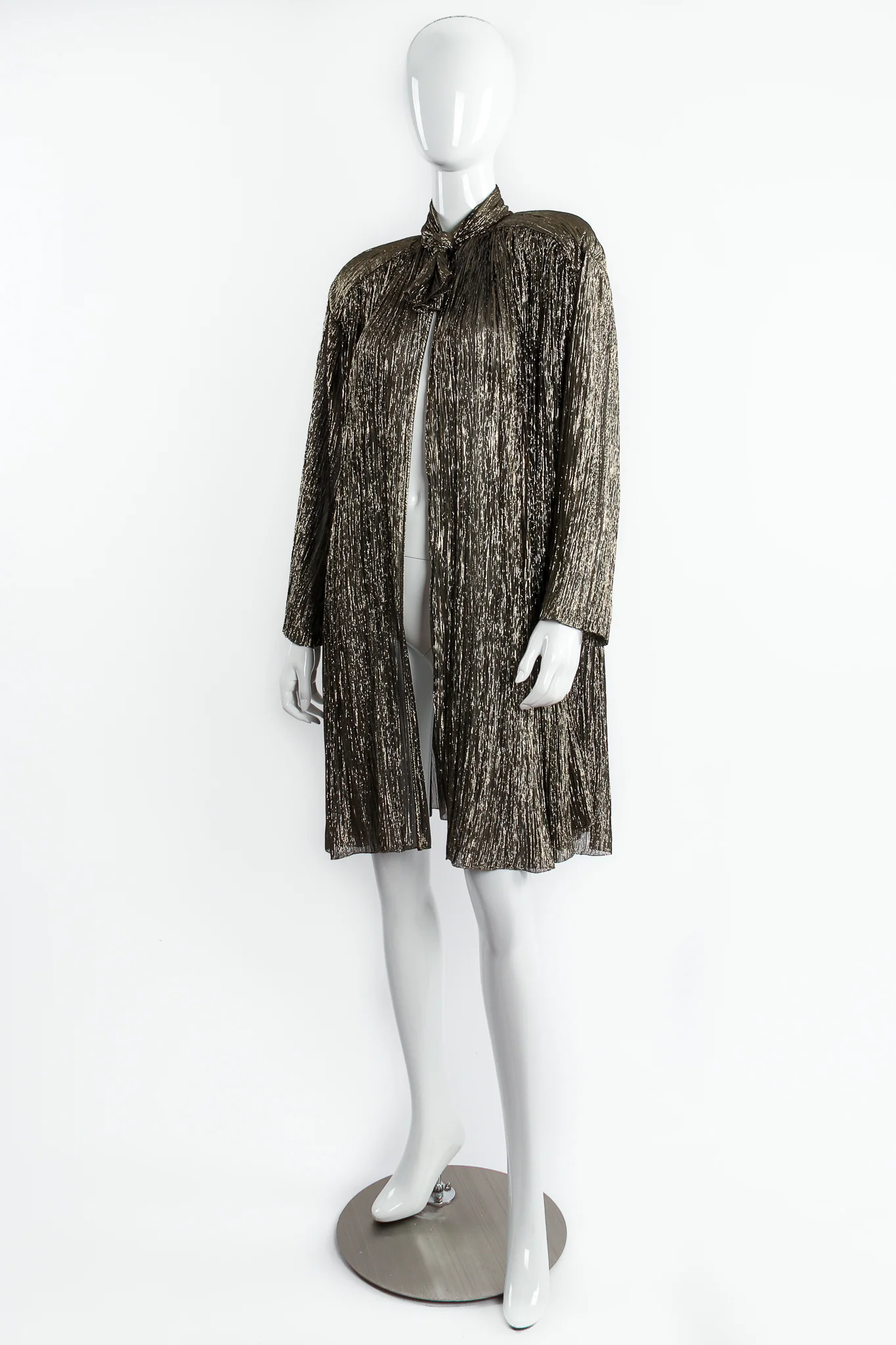 Plisse Lamé Duster Jacket - Image 6