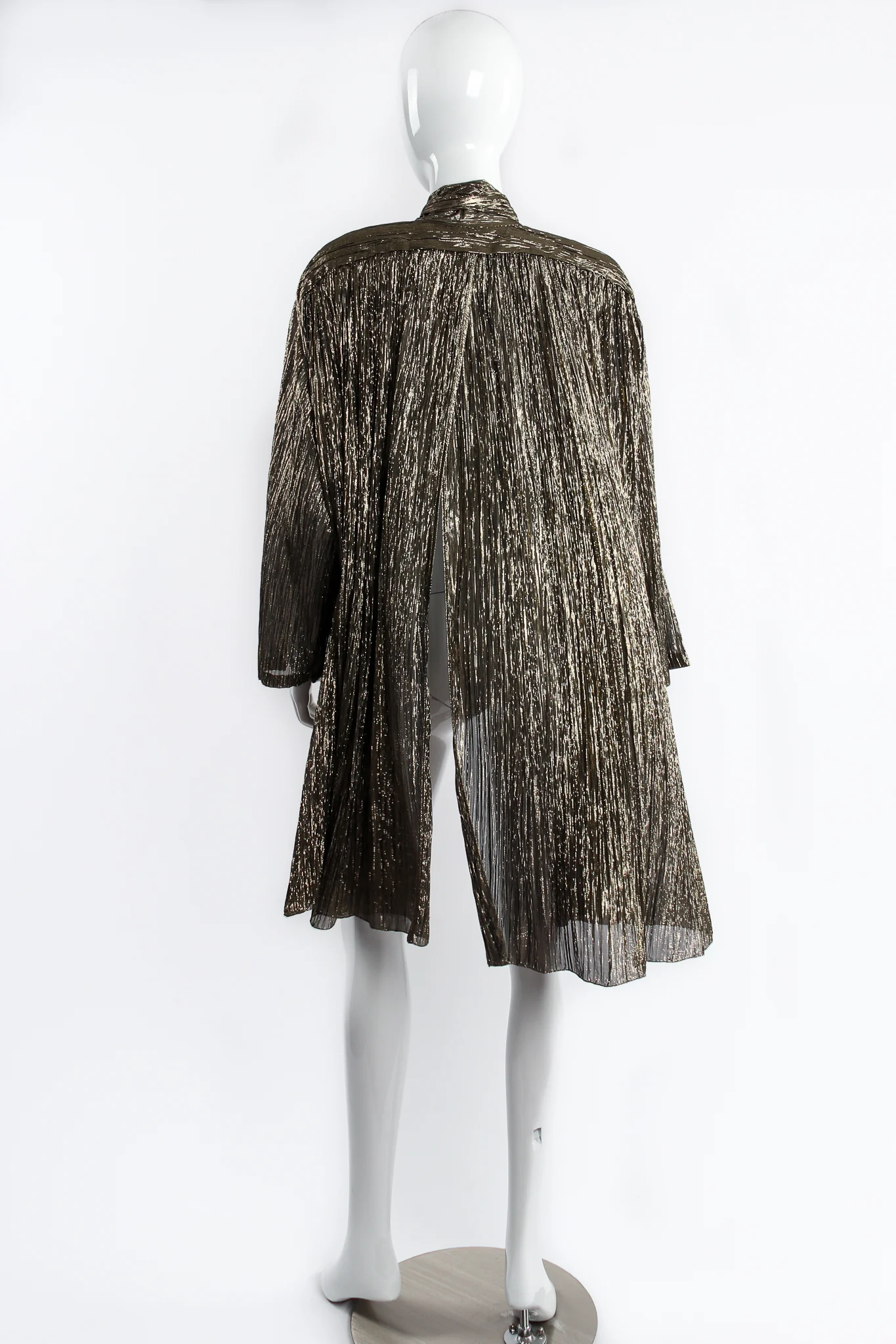 Plisse Lamé Duster Jacket - Image 9