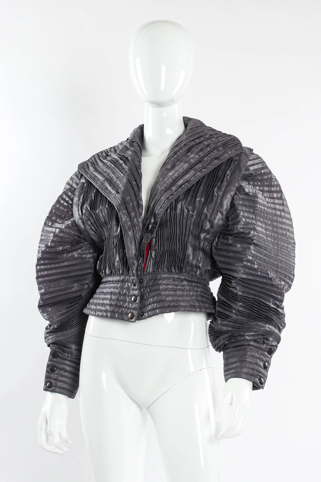 Plissé Pleat Crop Jacket