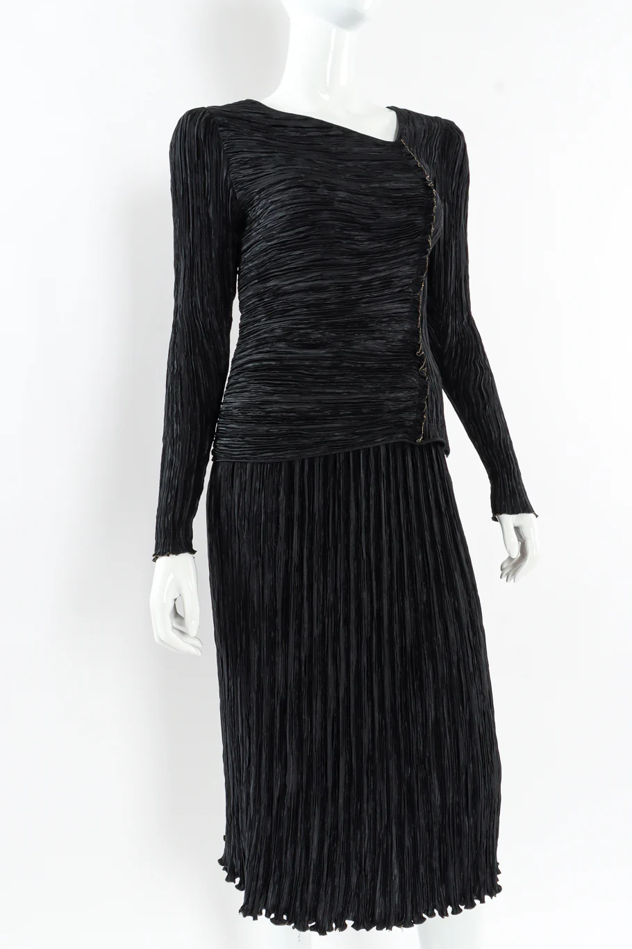 Plissé Pleat Top & Skirt Set - Image 2