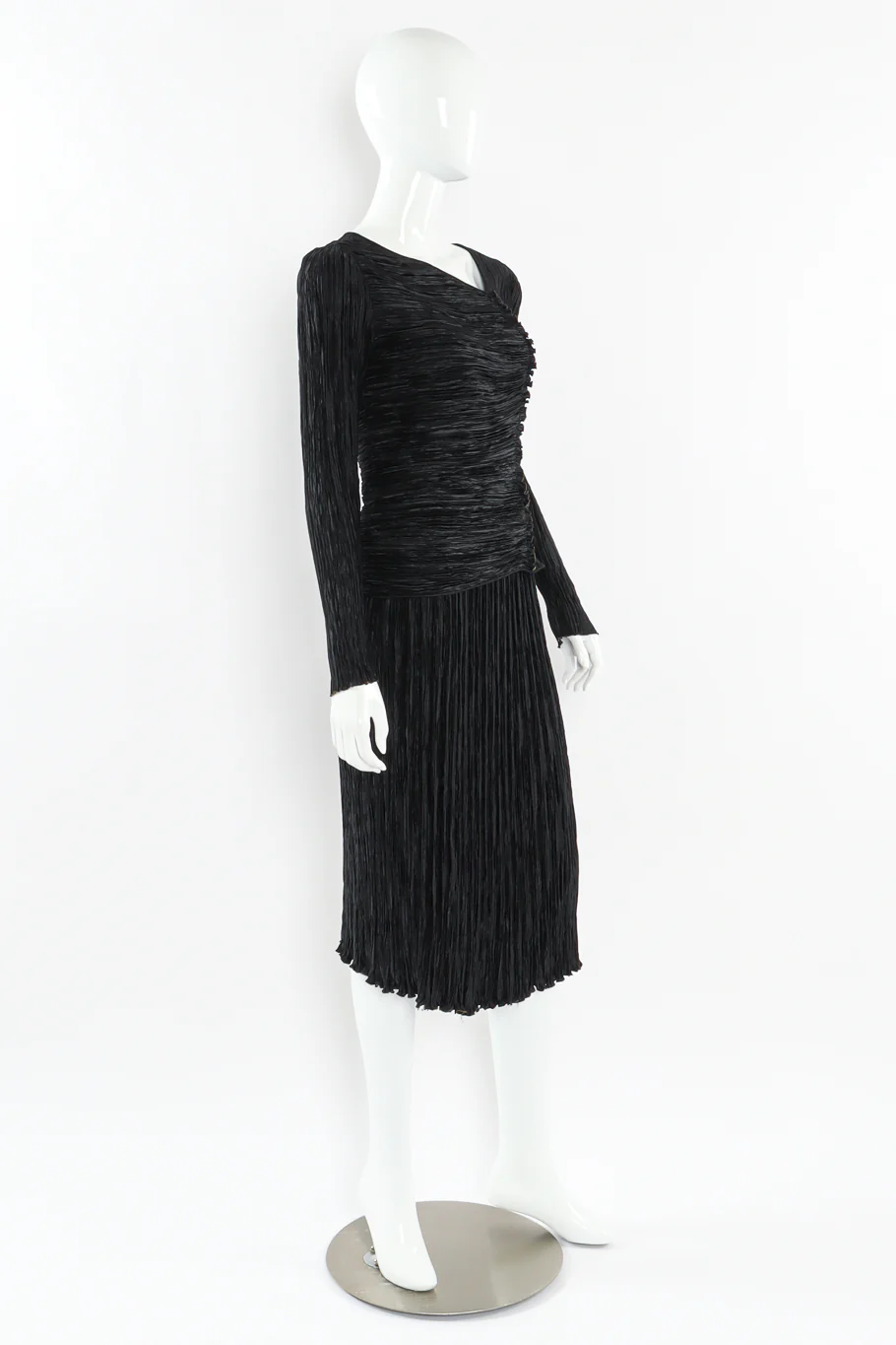 Plissé Pleat Top & Skirt Set - Image 5
