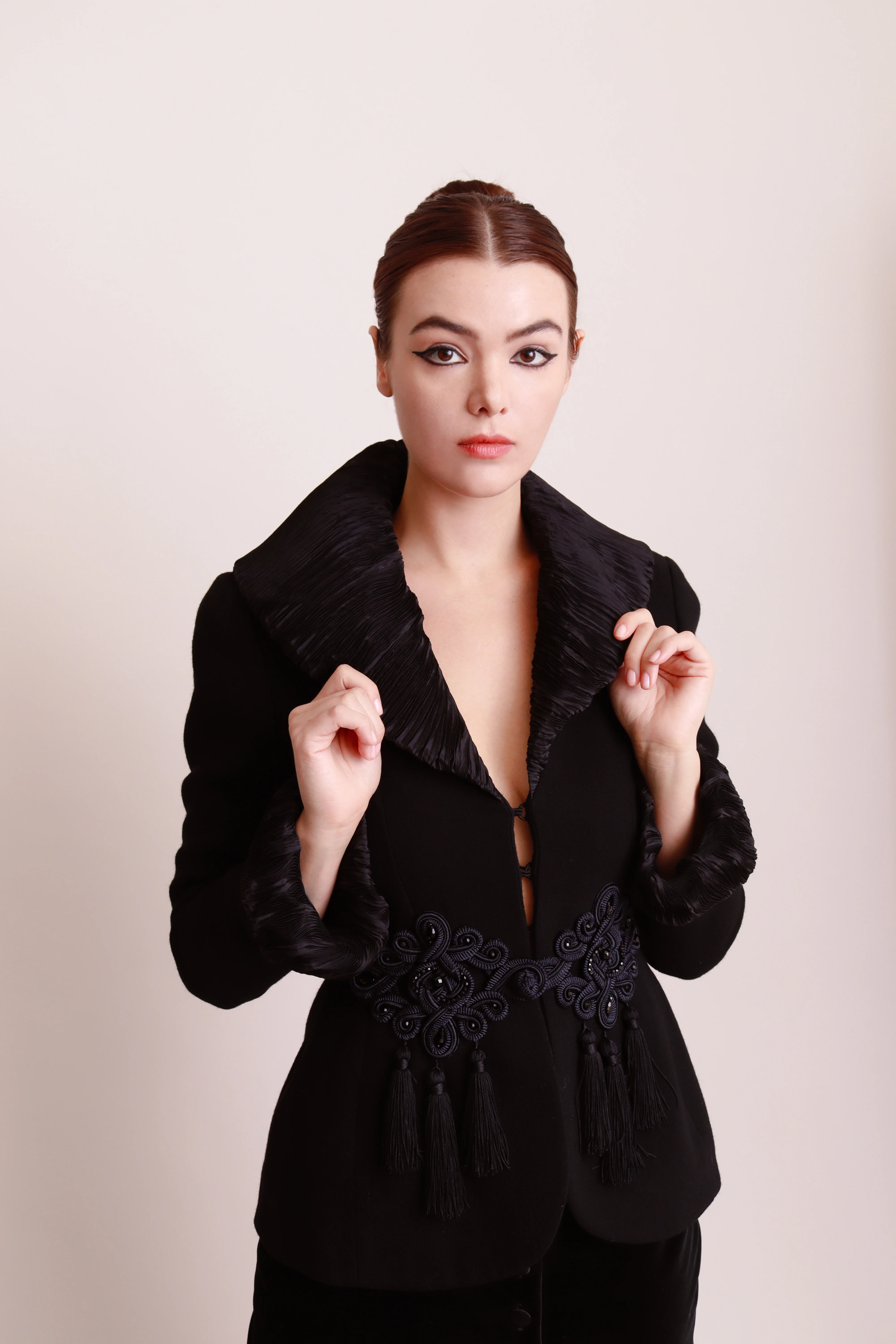 Plissé Pleat Wool Jacket - Image 2