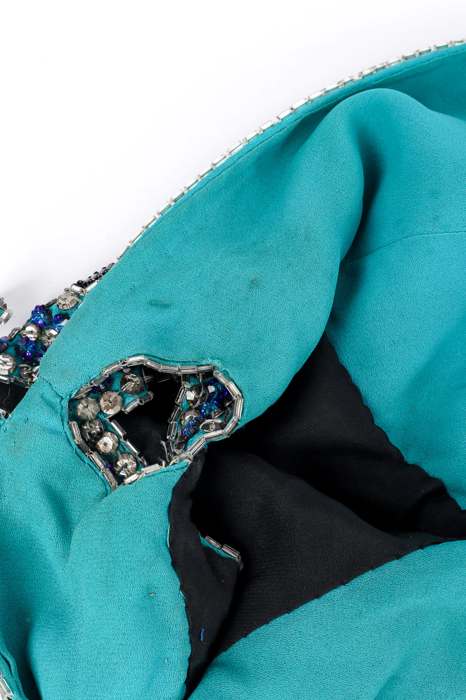 Plunge Back Beaded Deco Dress - Image 12