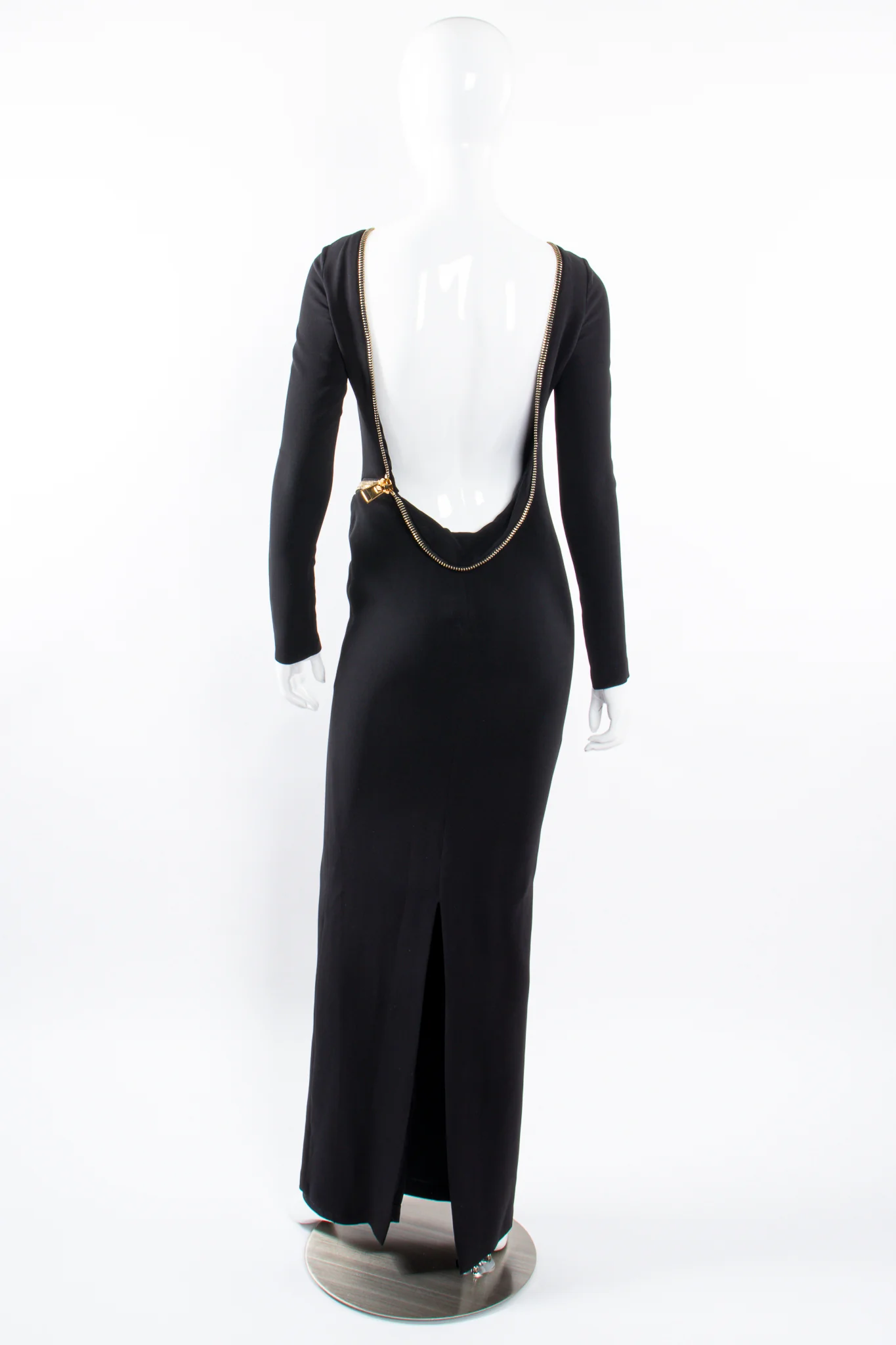 2012 A/W Plunge Back Zipper Gown - Image 15