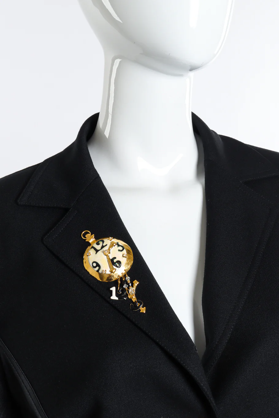 Pocket Watch Charm Brooch - Image 2