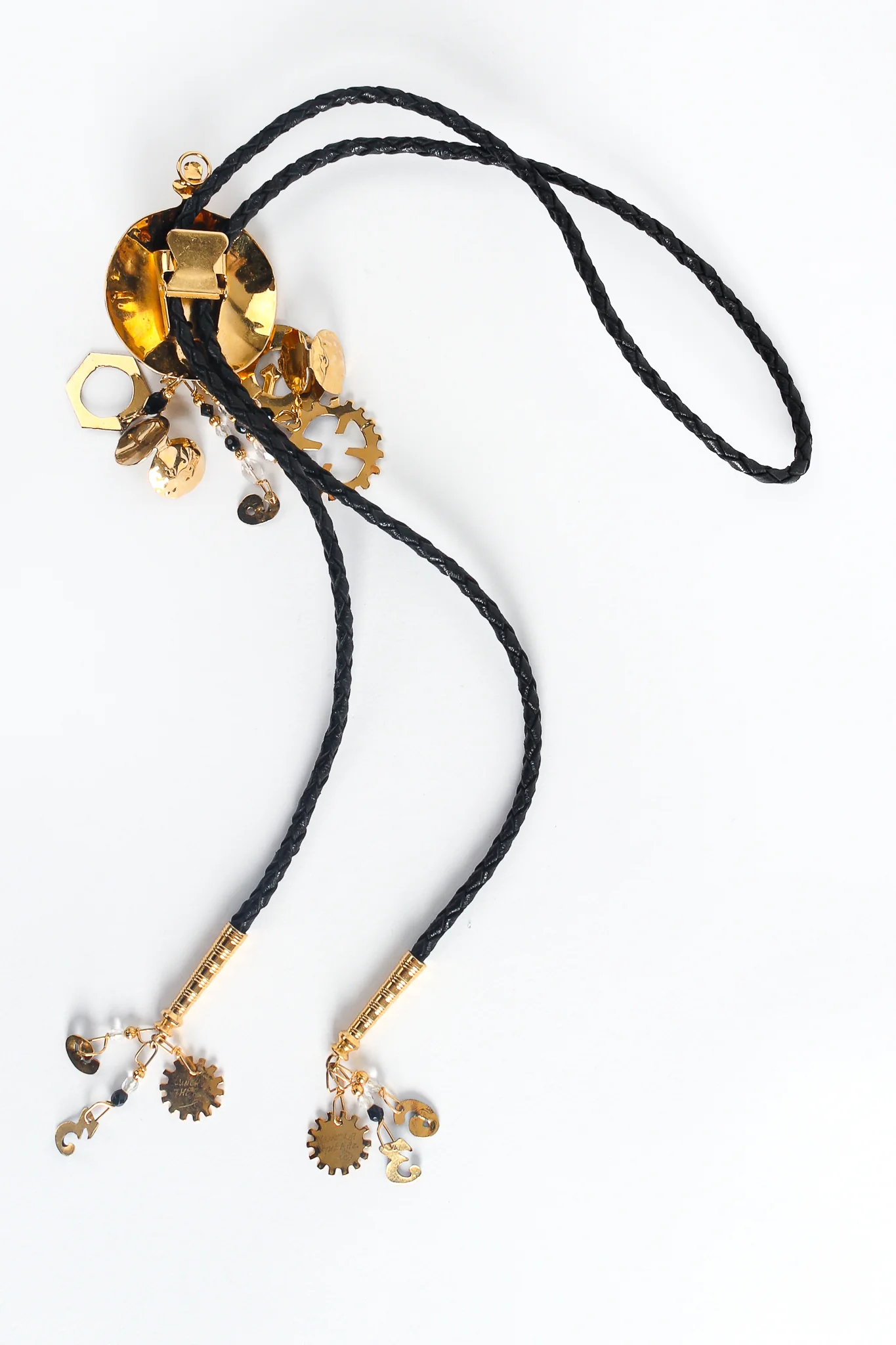 Pocket Watch & Gear Charm Bolo Tie - Image 9