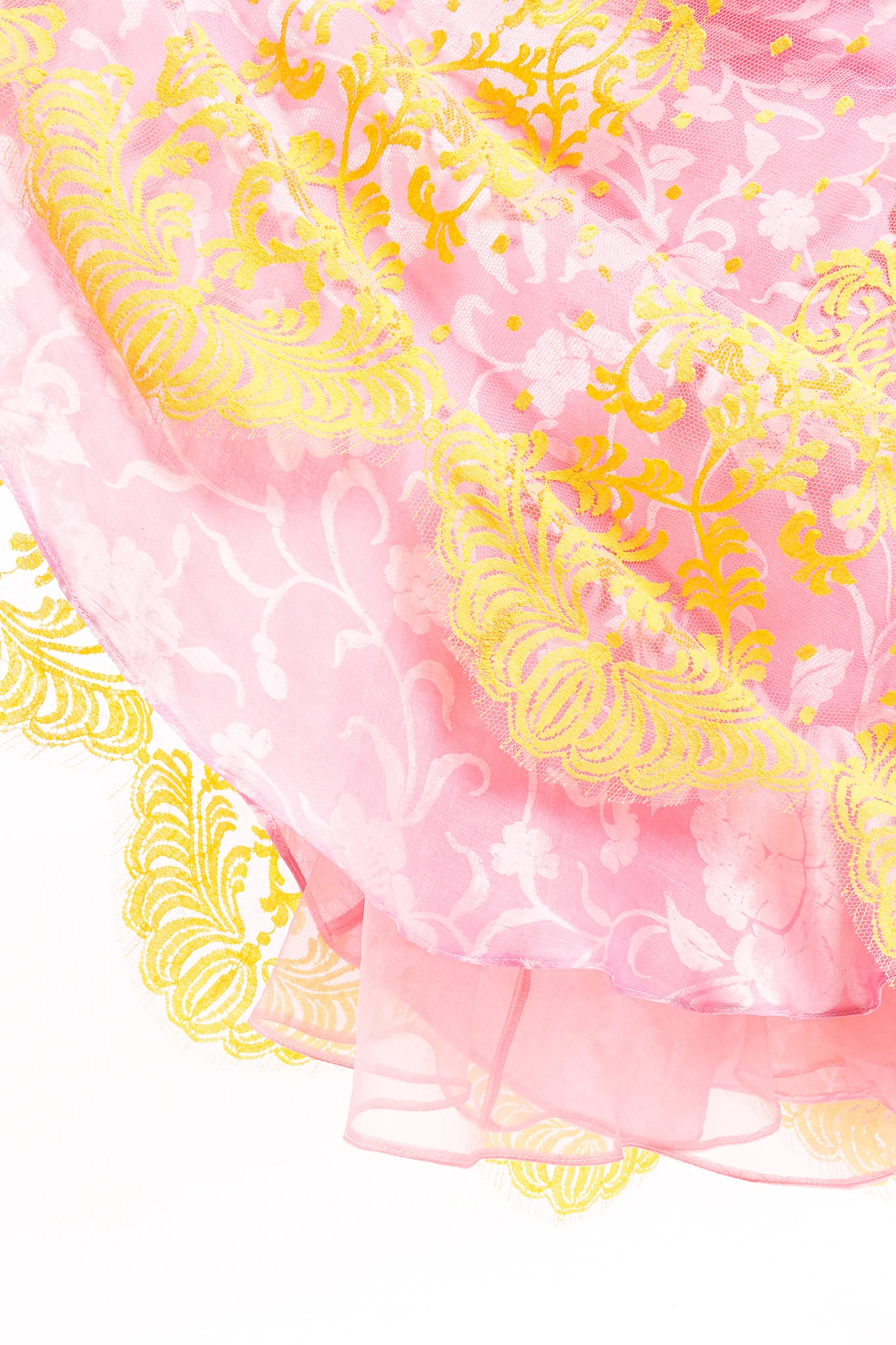 Point D'Esprit Lace Mesh Skirt - Image 7