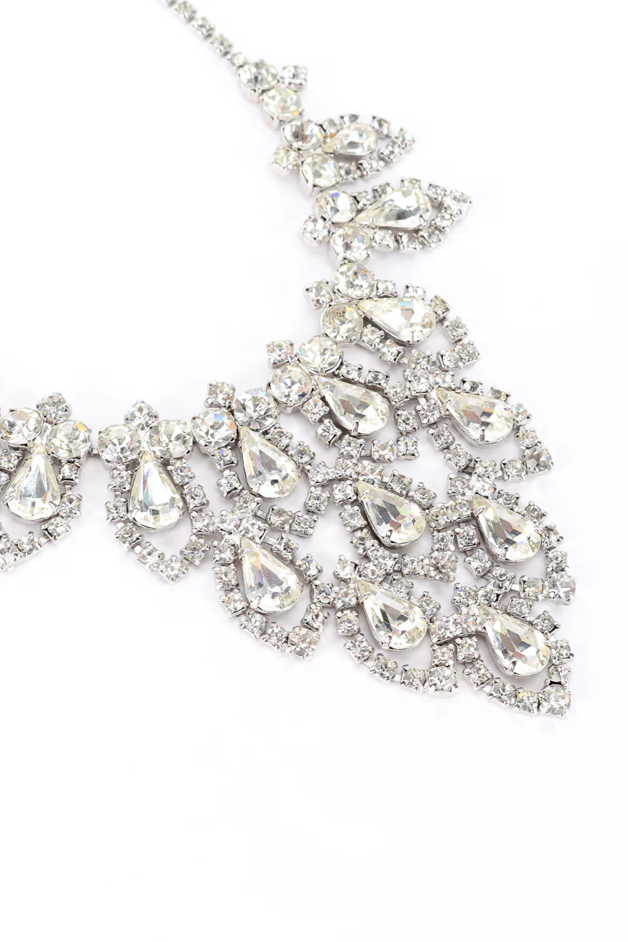 Pointed Crystal Bib Necklace - Image 3