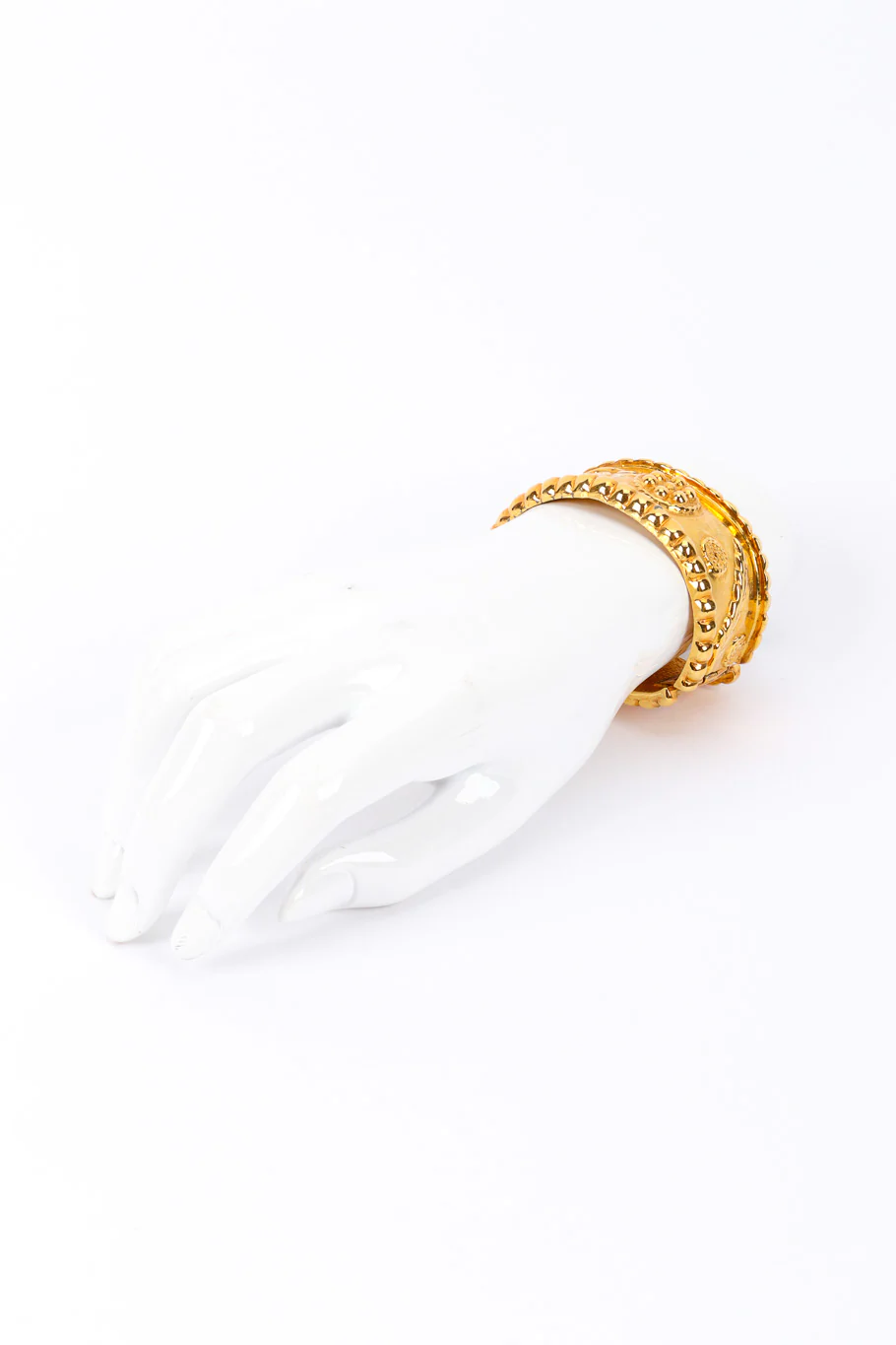Polished Sculpted Cuff Bracelet - Image 2