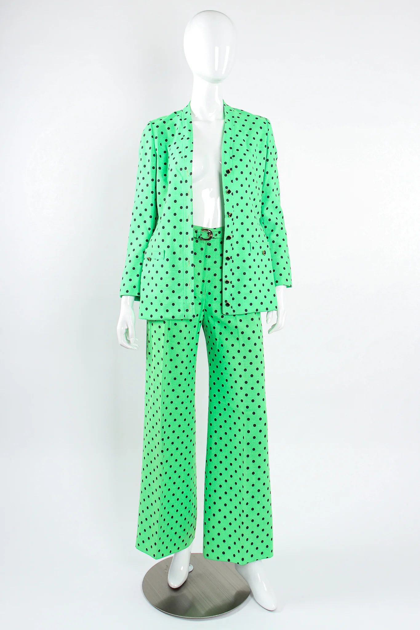 Polka Dot Jacket & Pant Suit - Image 8