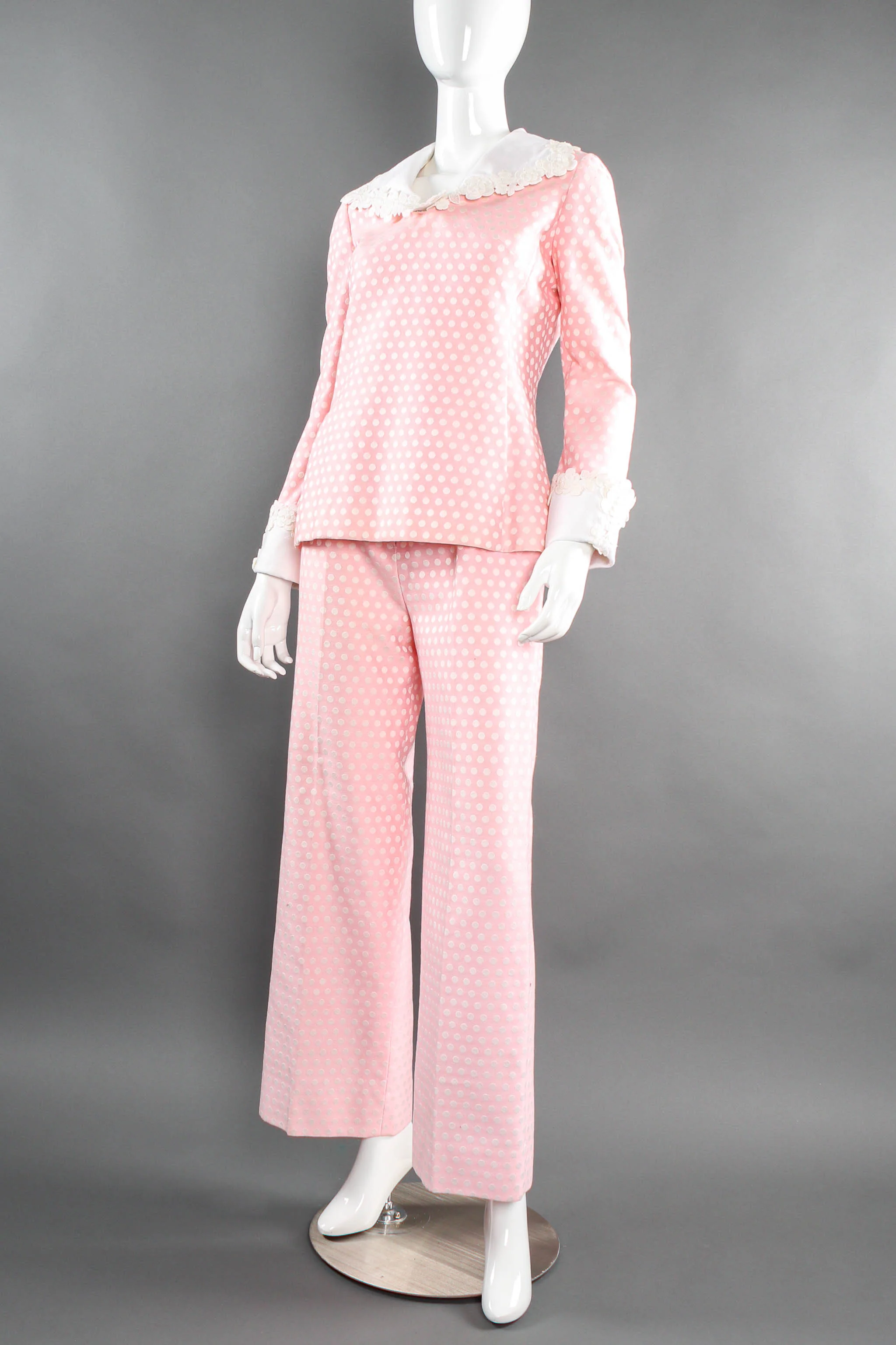 Polka Dot Leisure Pant Set - Image 4