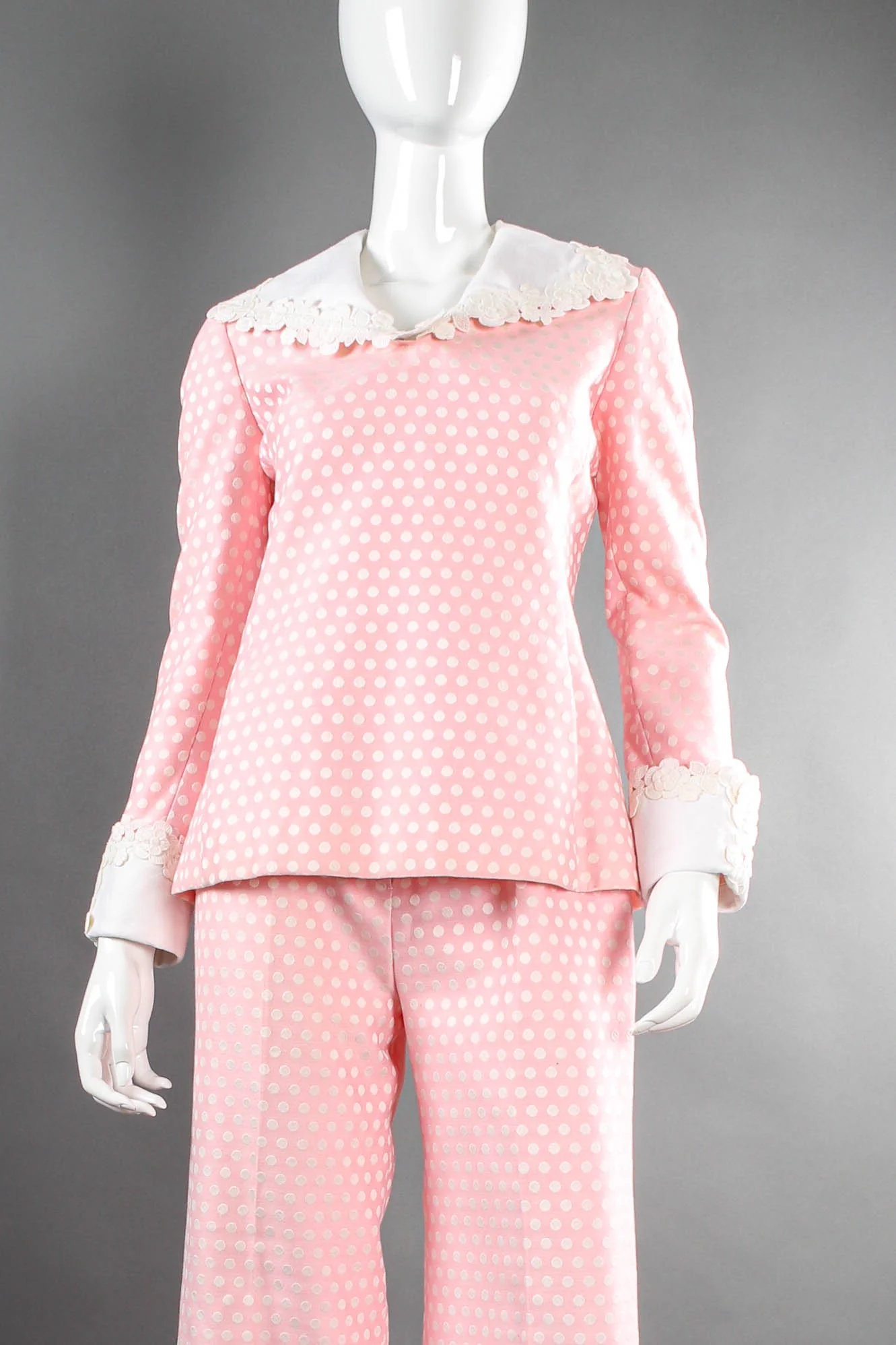 Polka Dot Leisure Pant Set - Image 5