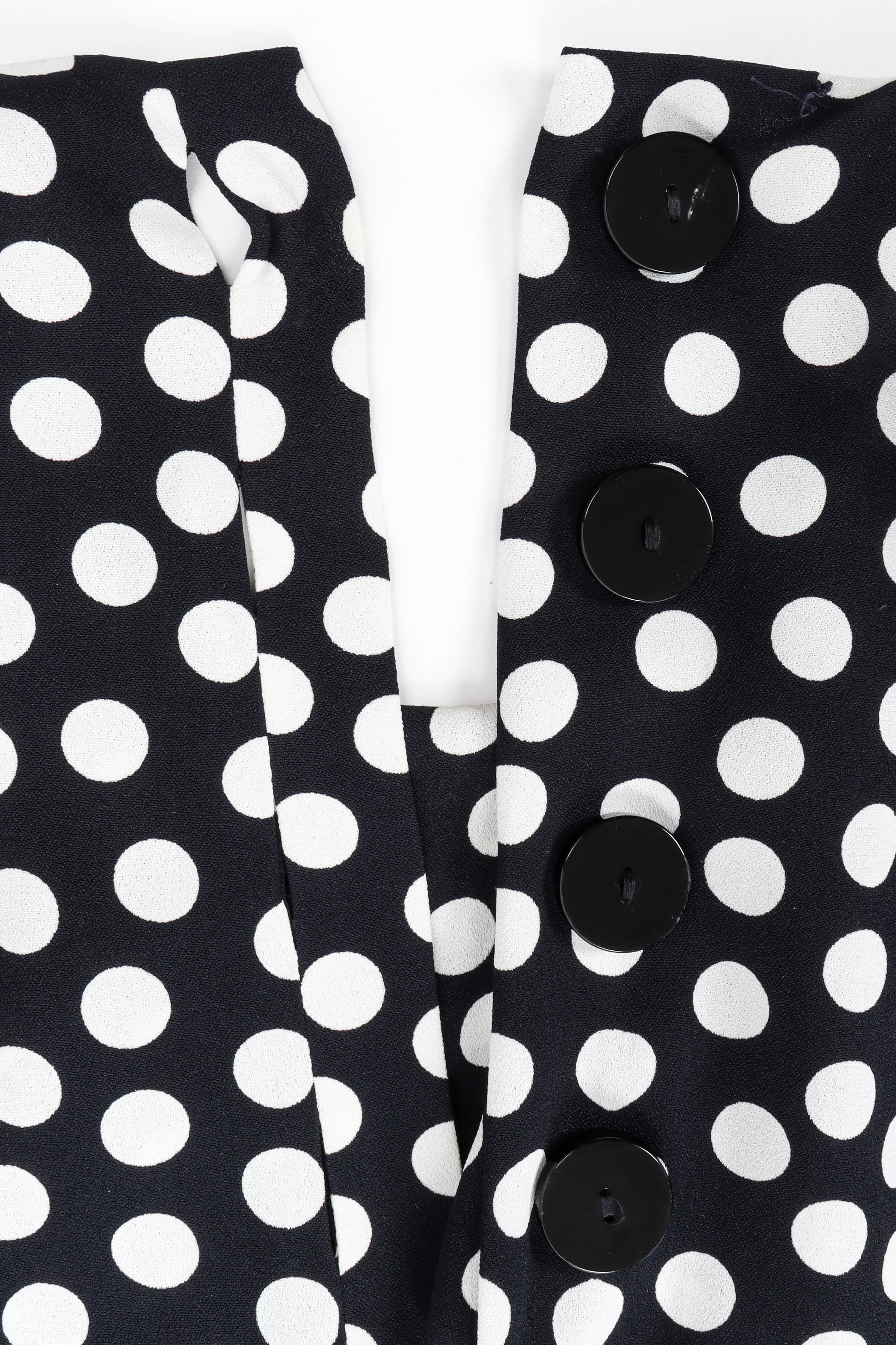 Polka Dot Pleat Dress - Image 6