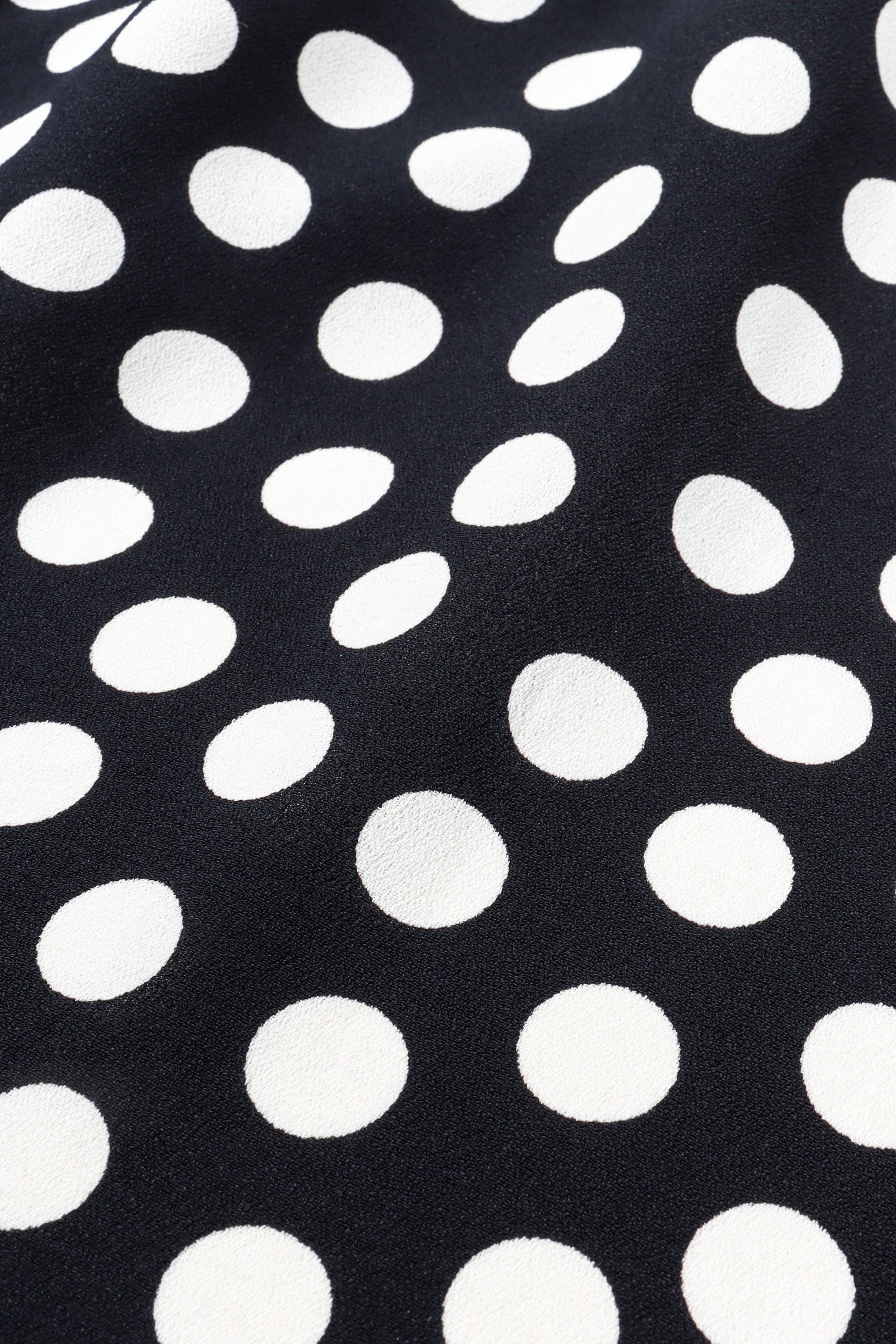 Polka Dot Pleat Dress - Image 7