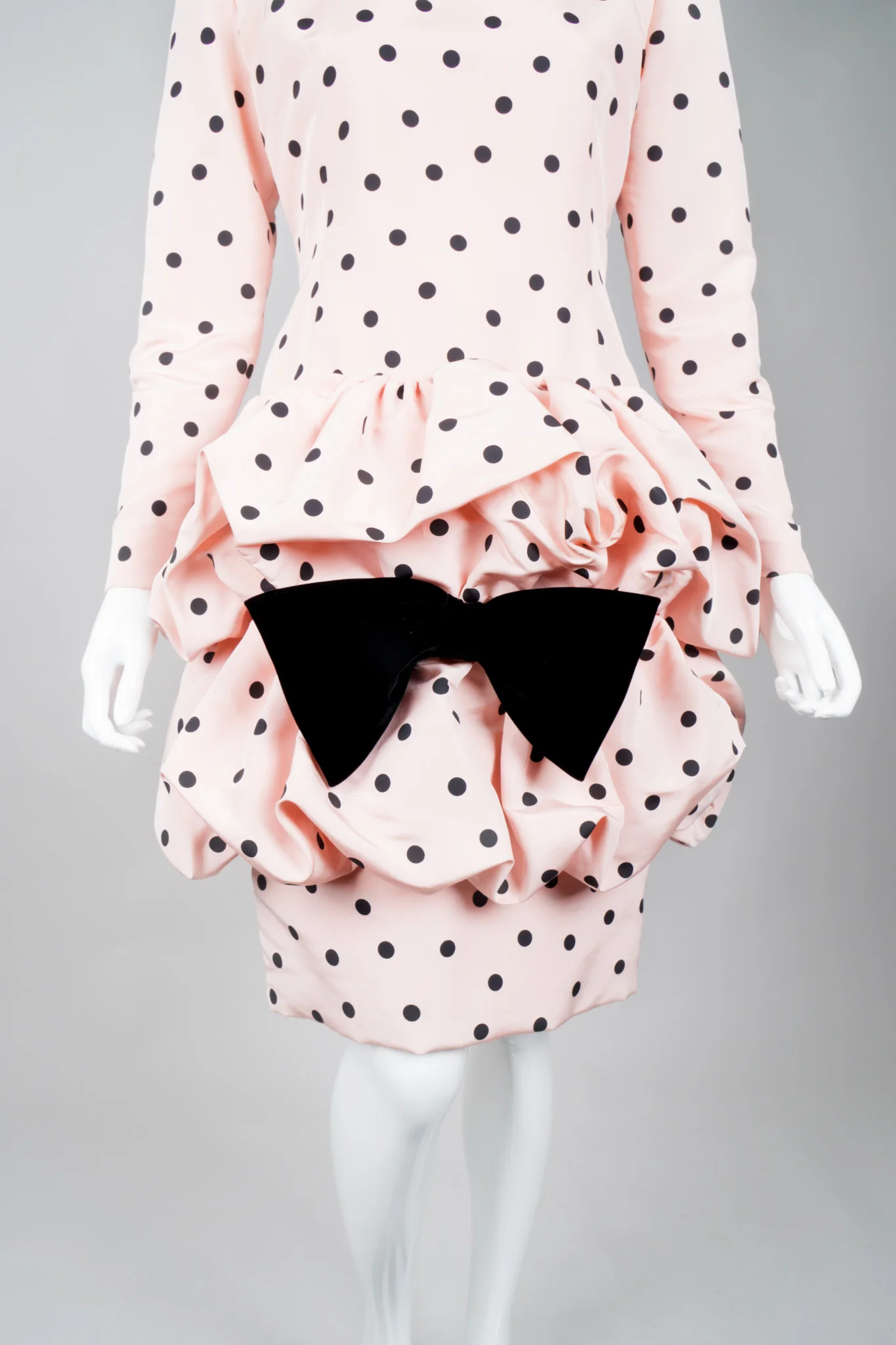 Polka Dot Pouf Dress - Image 7