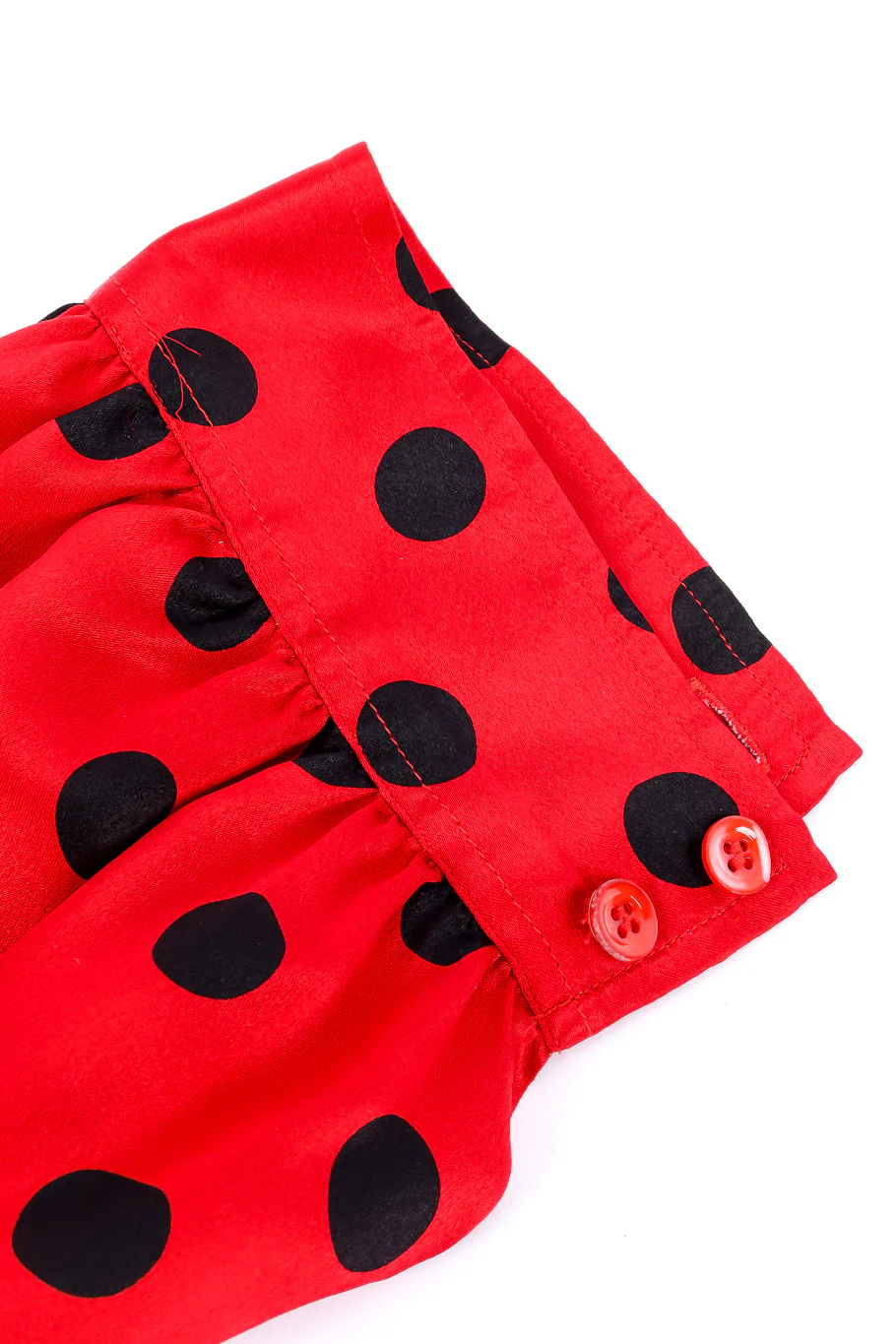 Polka Dot Silk Blouse - Image 7