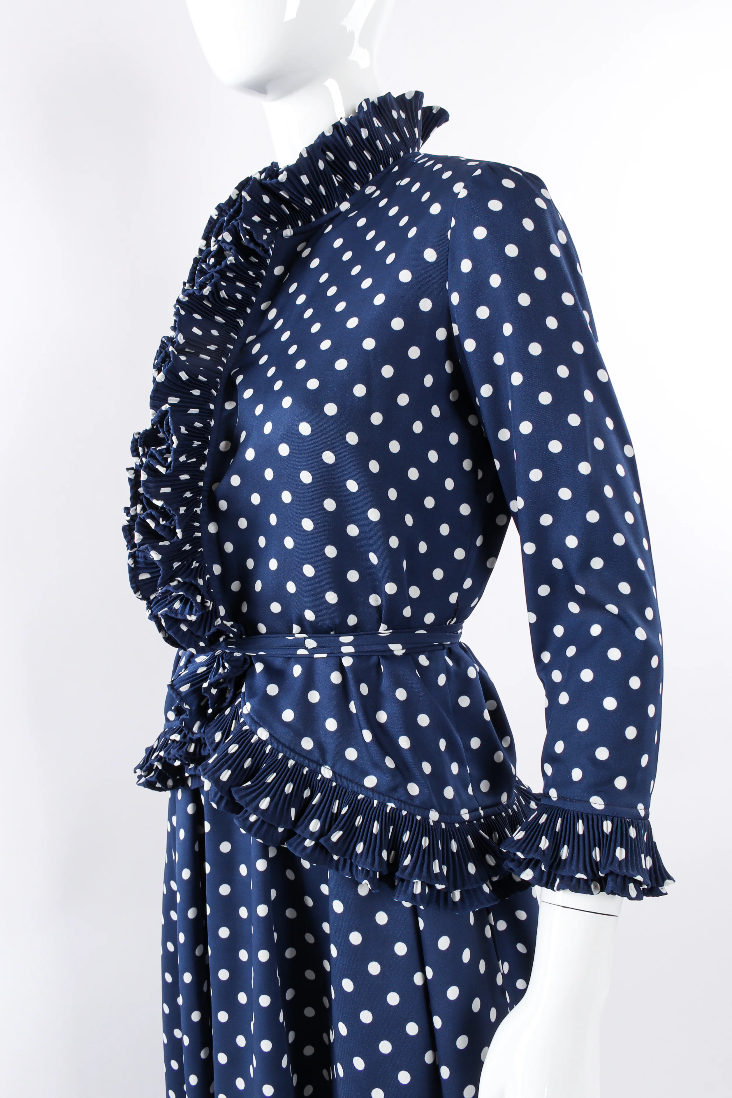 Ruffle Polka Dotted Dress & Jacket Set - Image 7