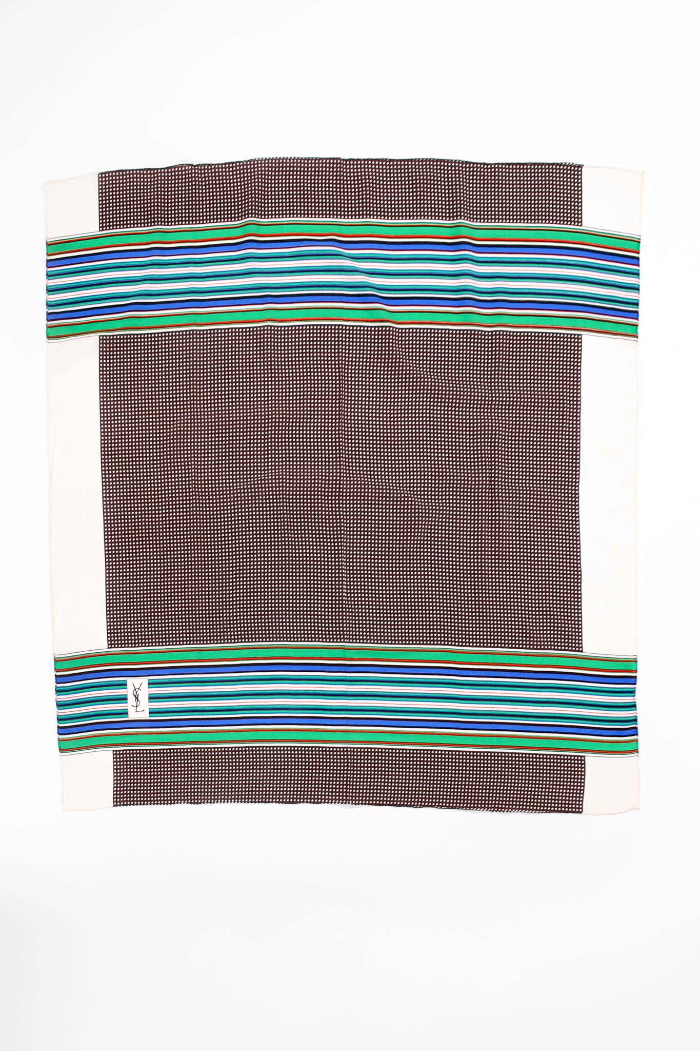 Bayadere Striped Dot Print Scarf - Image 2
