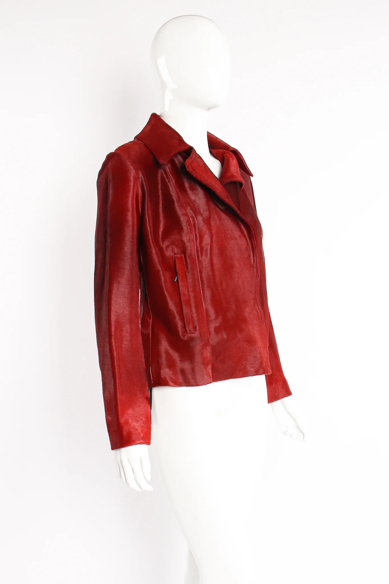 Pony Hair Collar Jacket