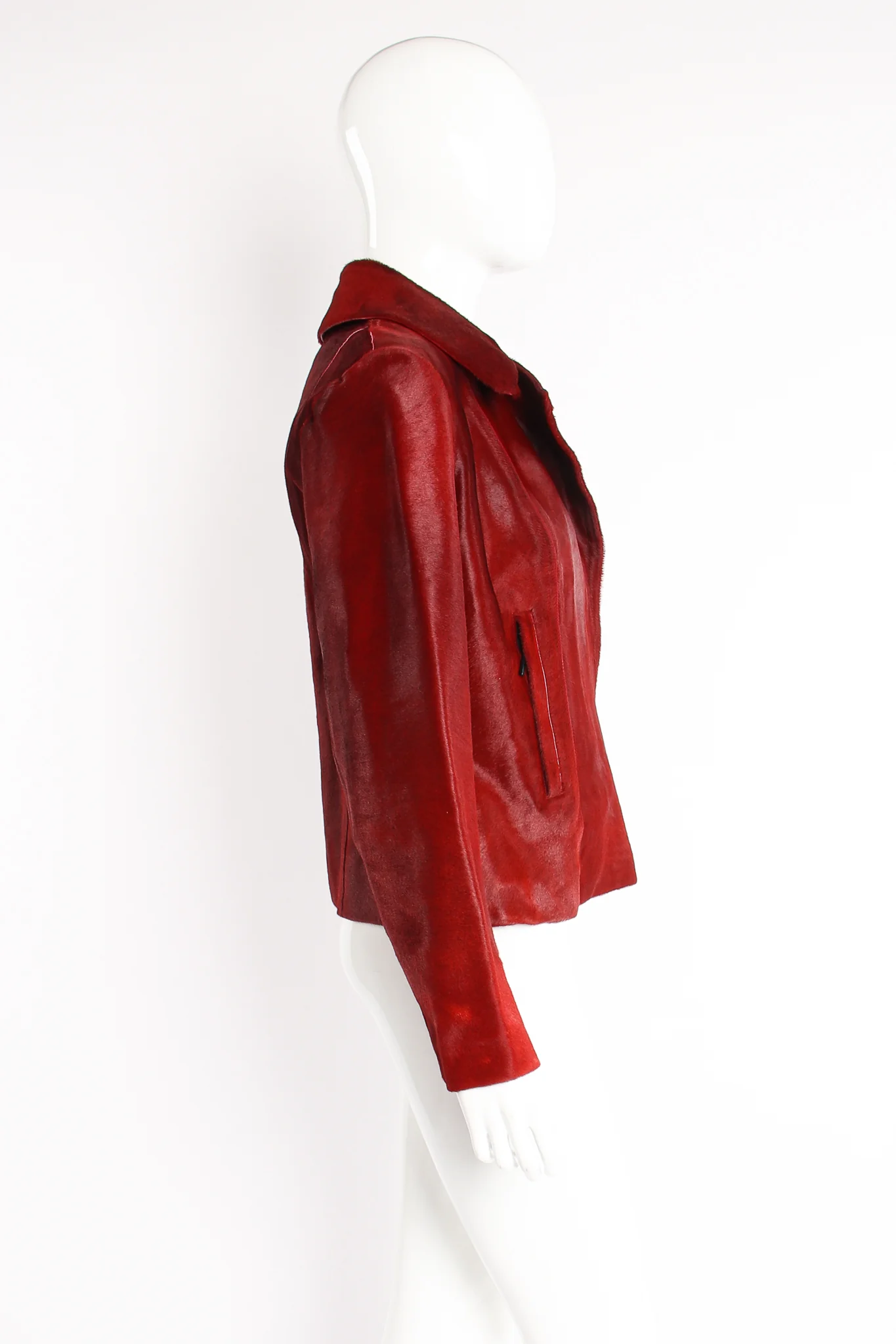 Pony Hair Collar Jacket - Image 5