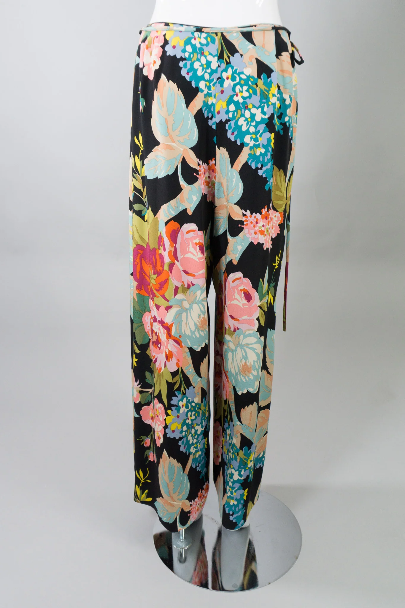 Portfolio Silk Floral Wrap Pant - Image 5