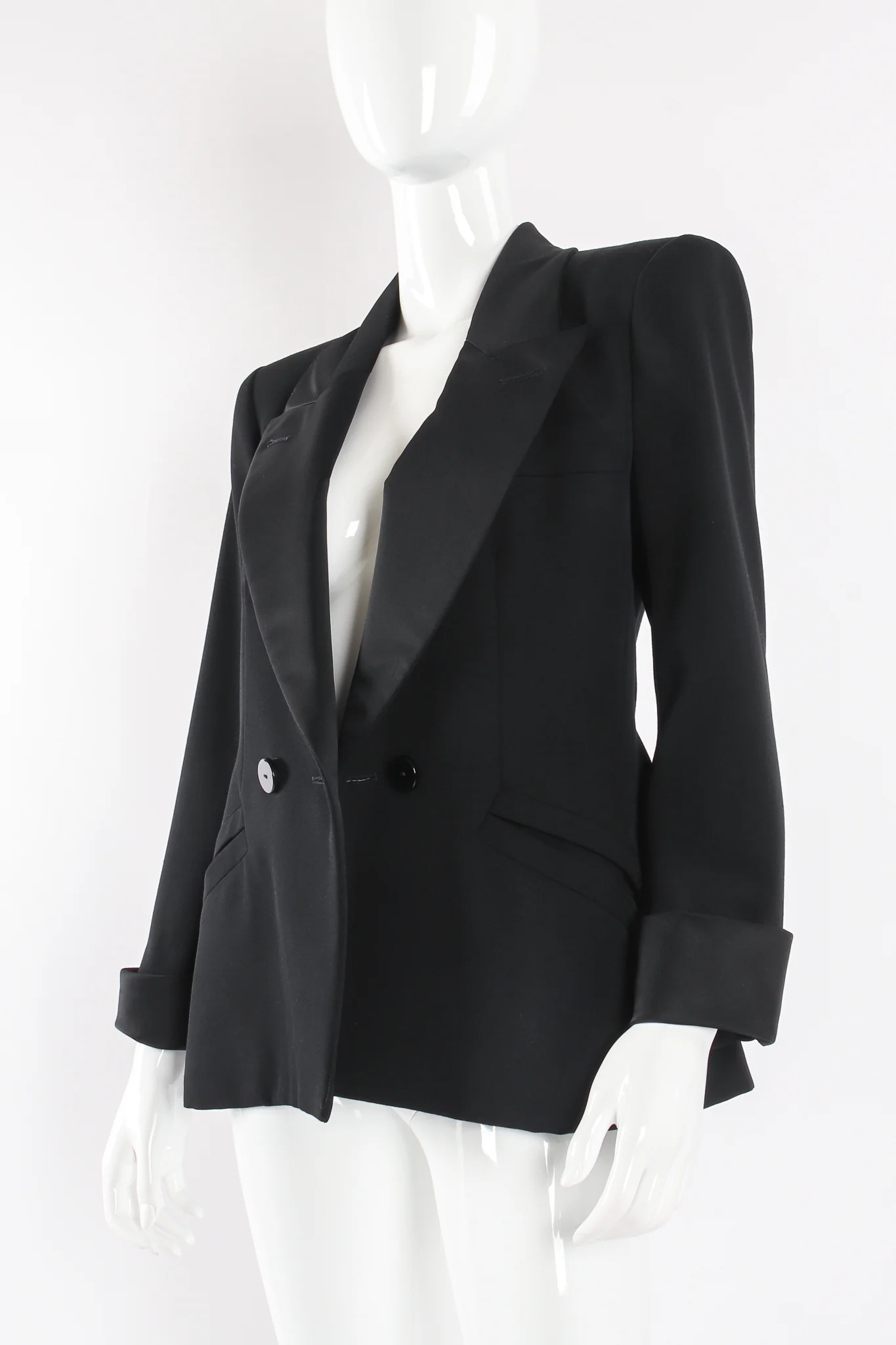 Power Structured Tuxedo Jacket - Image 3