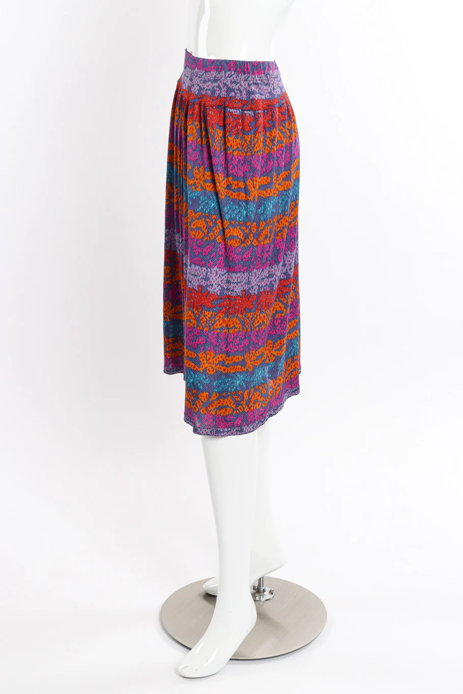 Printed Silk Top & Skirt Set - Image 6
