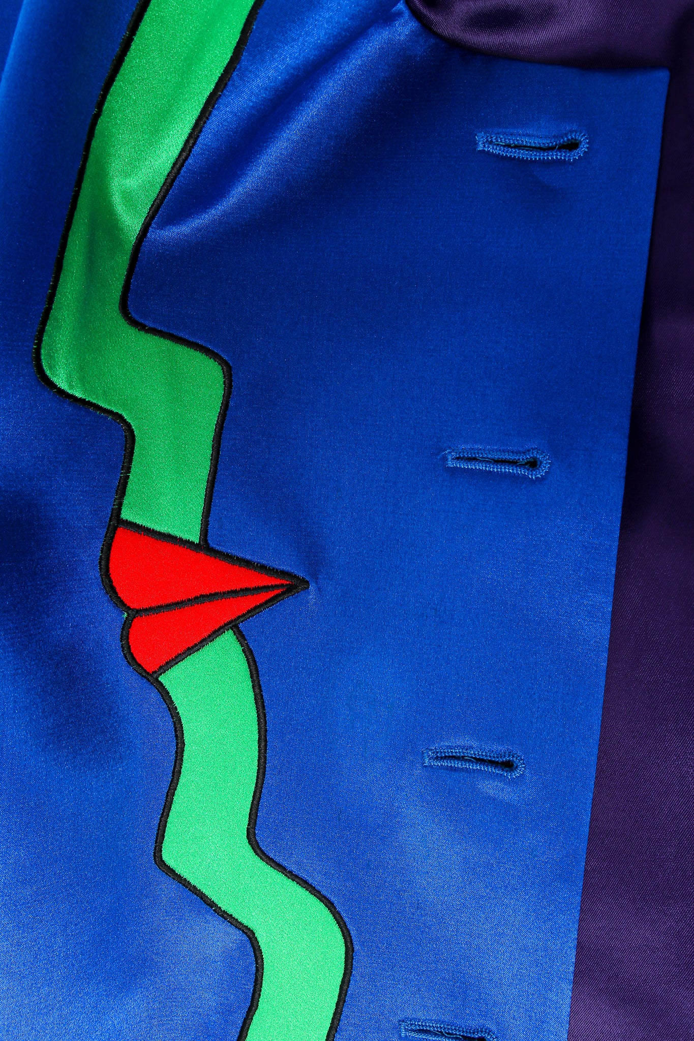 Profile Color Block Satin Jacket - Image 6