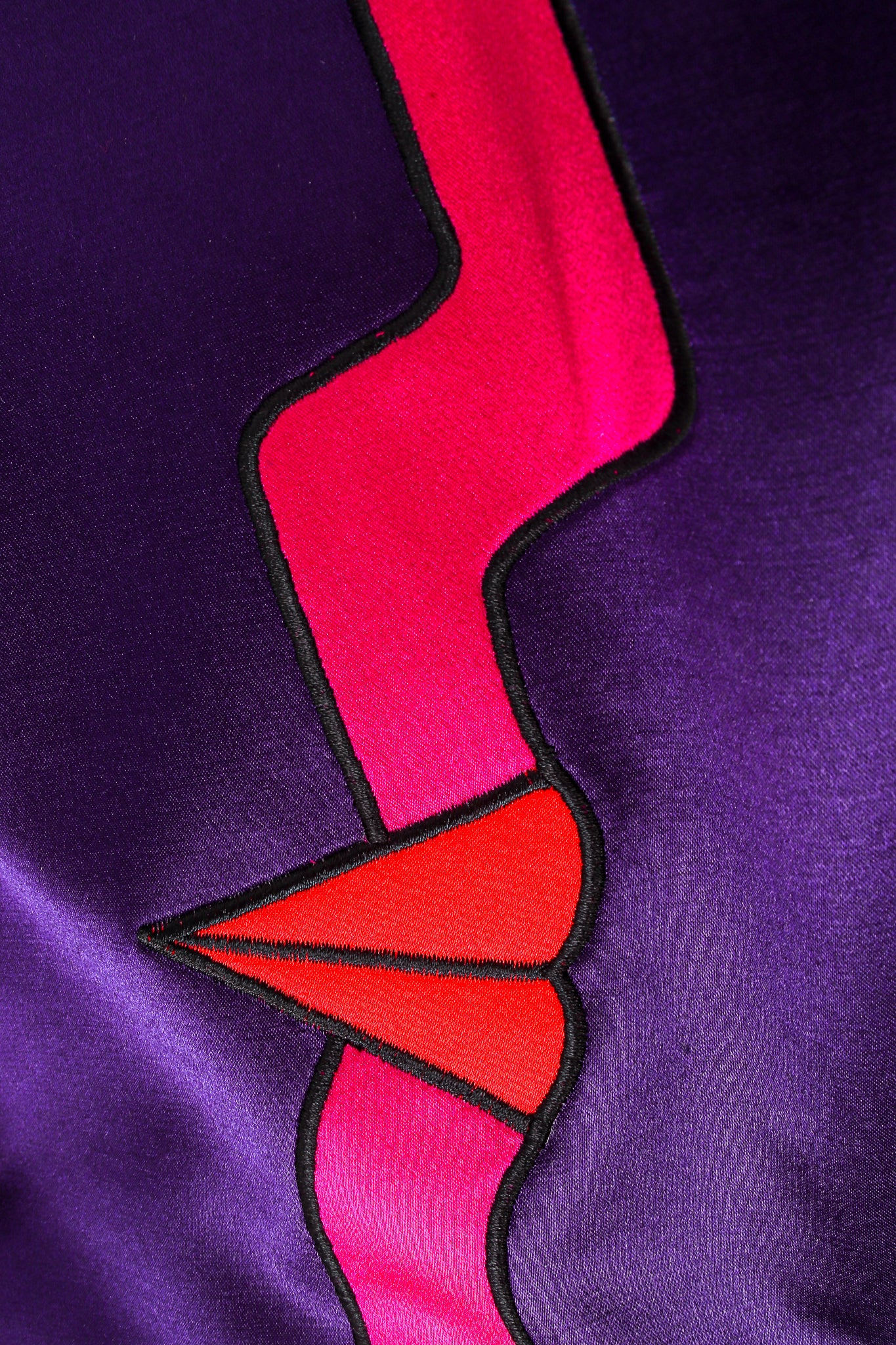 Profile Color Block Satin Jacket - Image 7