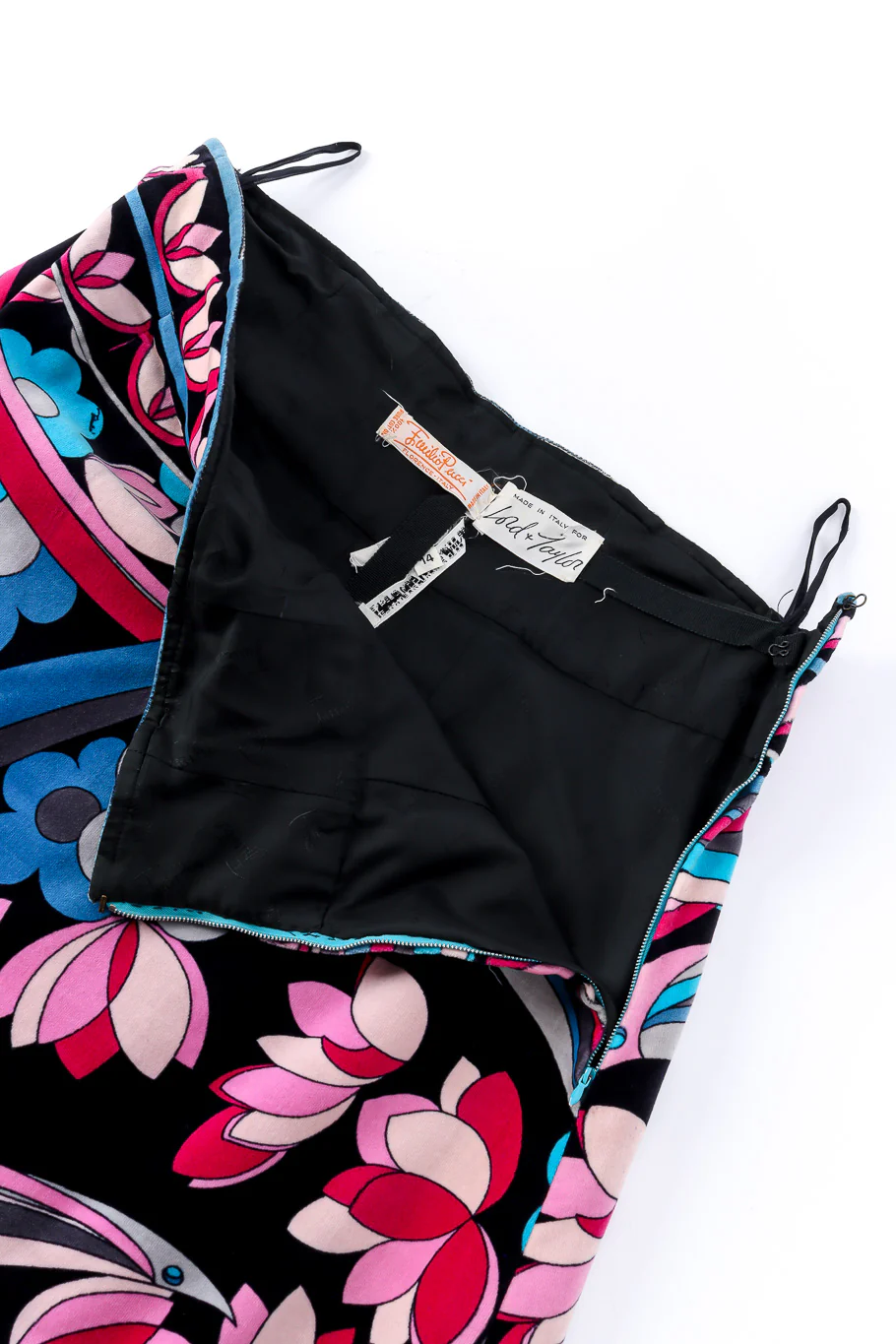 Psychedelic Floral Velvet Skirt - Image 5