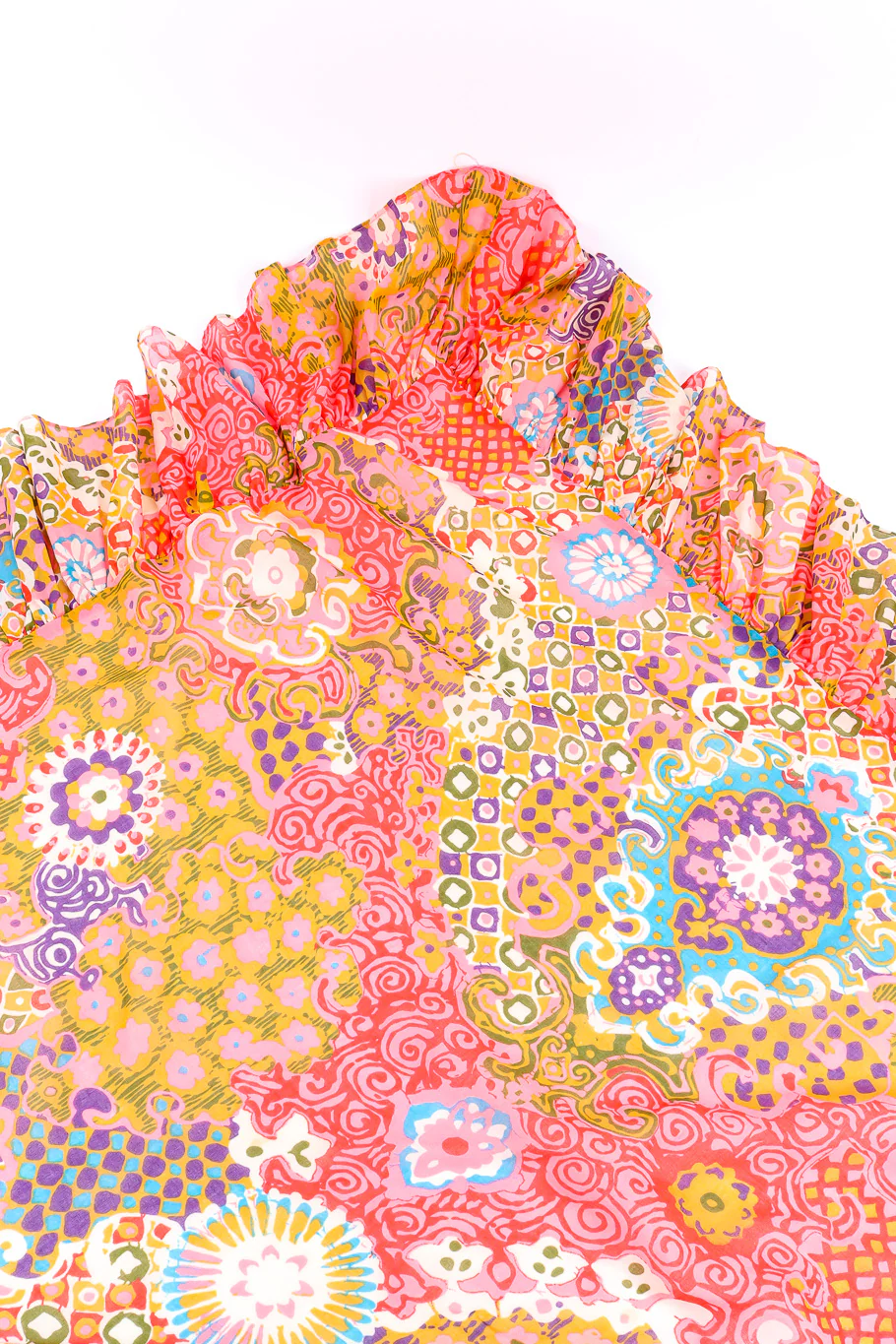 Psychedelic Maxi Dress With Shawl - Image 10