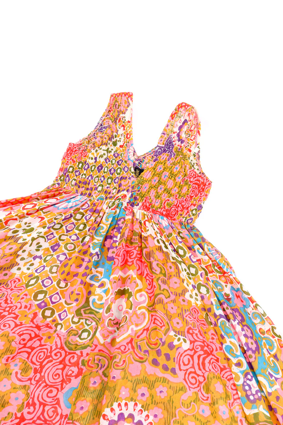 Psychedelic Maxi Dress With Shawl - Image 7