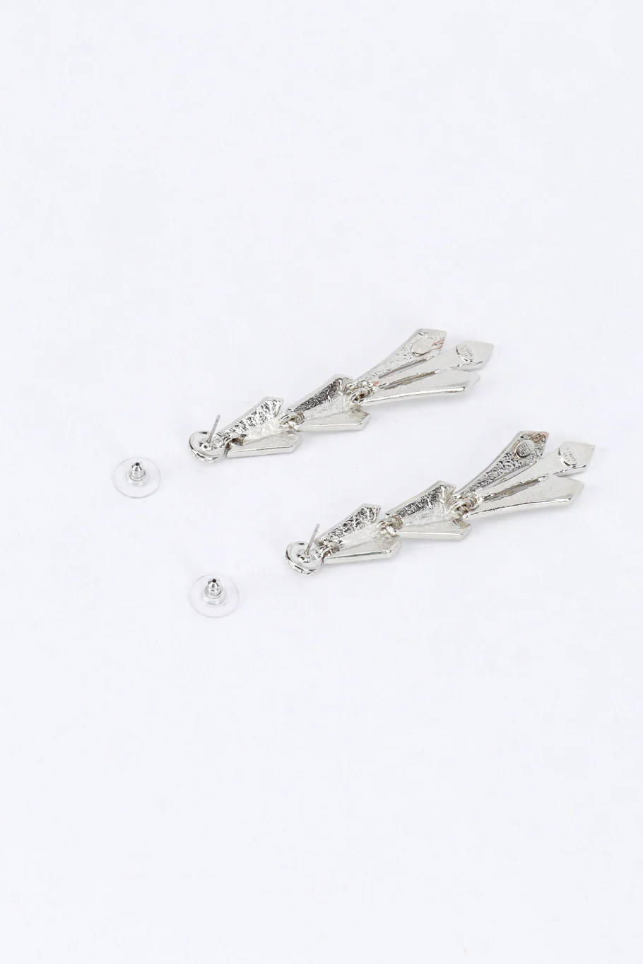 Pteruges Rhinestone Drop Earrings - Image 4