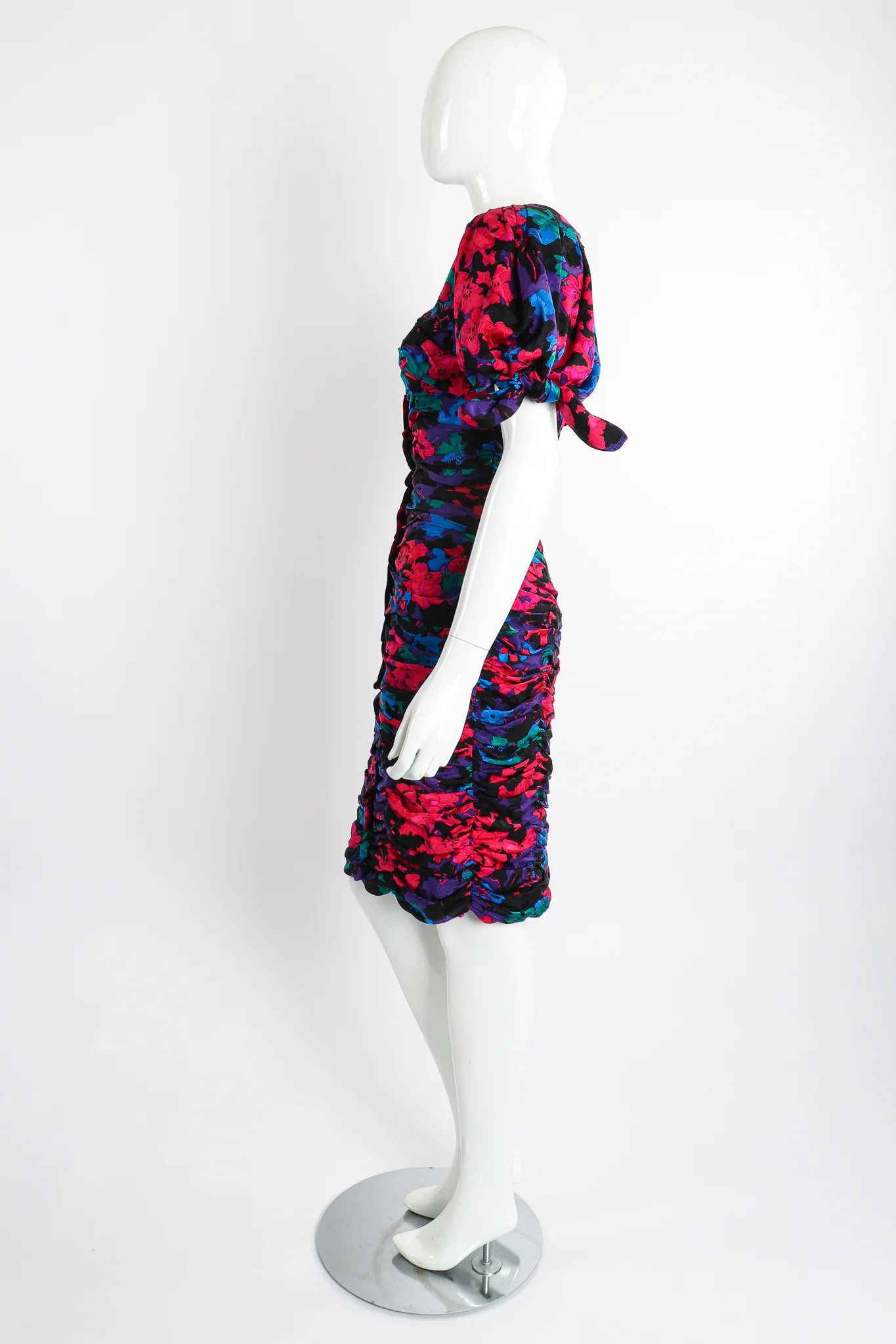 Puff Sleeve Cocktail Dress - Image 7