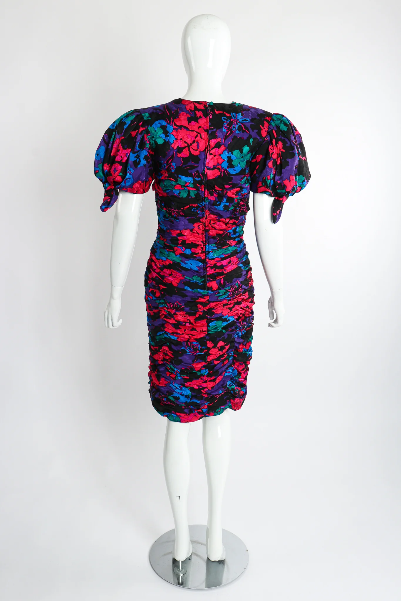 Puff Sleeve Cocktail Dress - Image 8