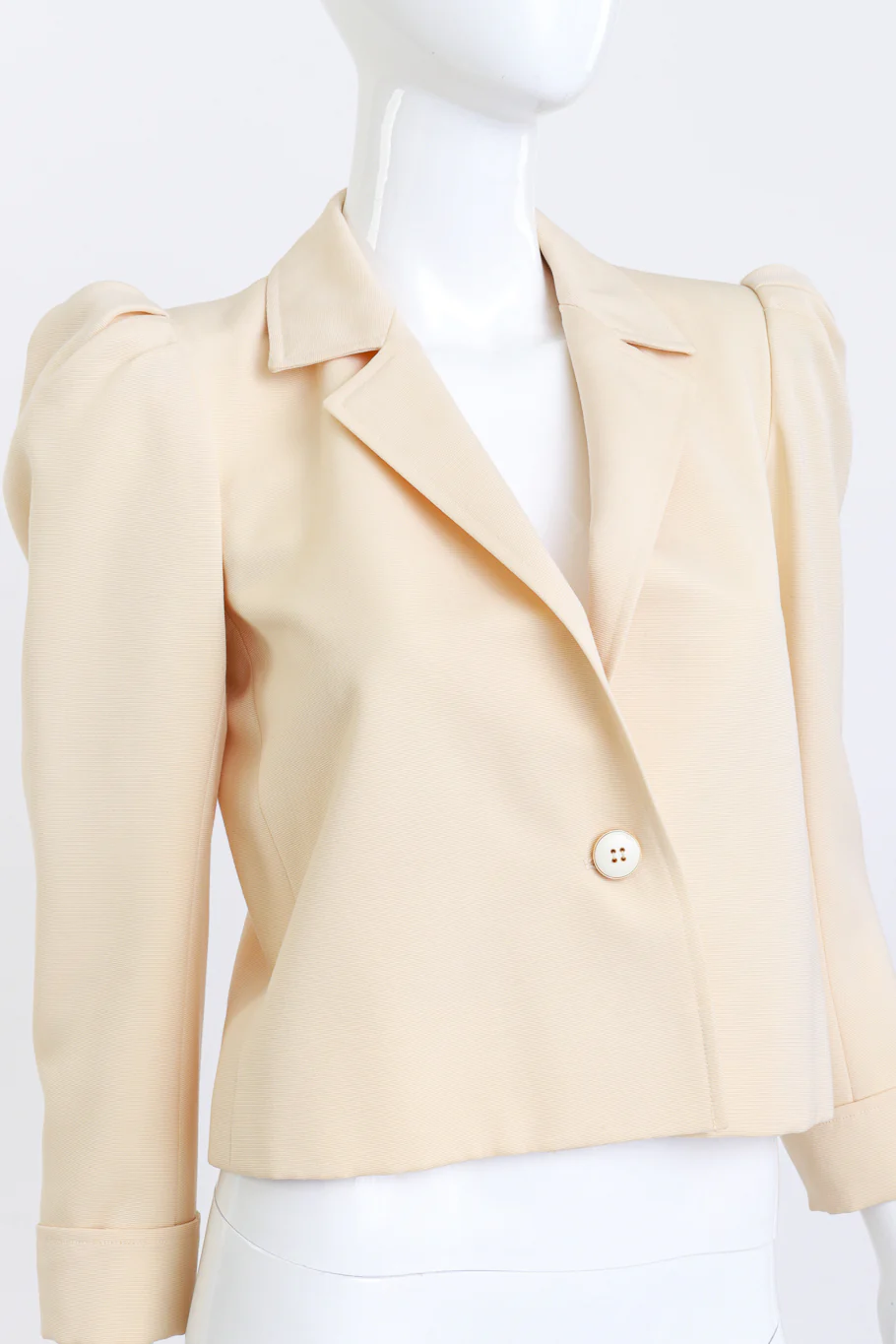 Puff Sleeve Cropped Jacket - Image 4