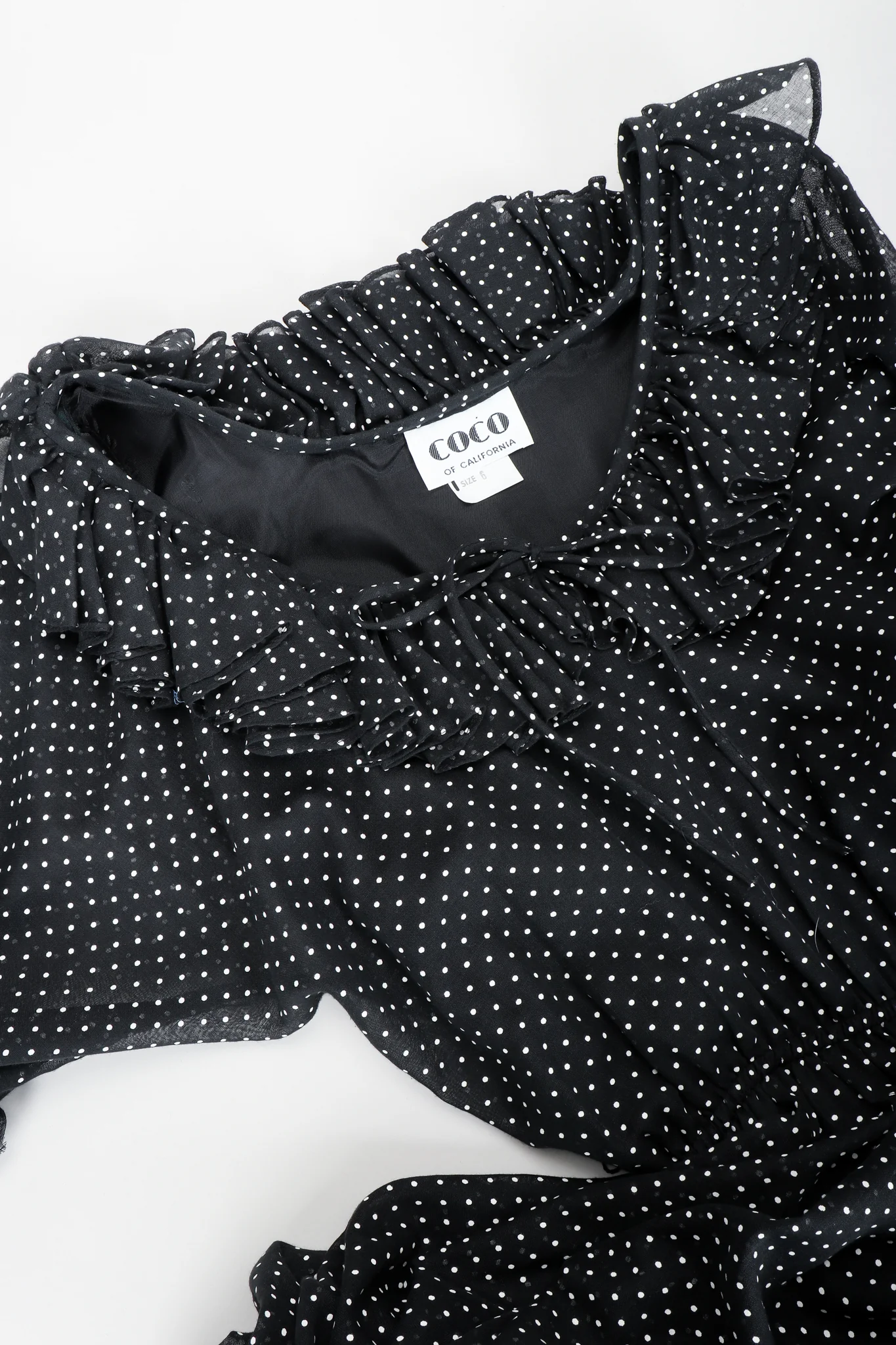 Puff Sleeve Peasant Dress - Image 9