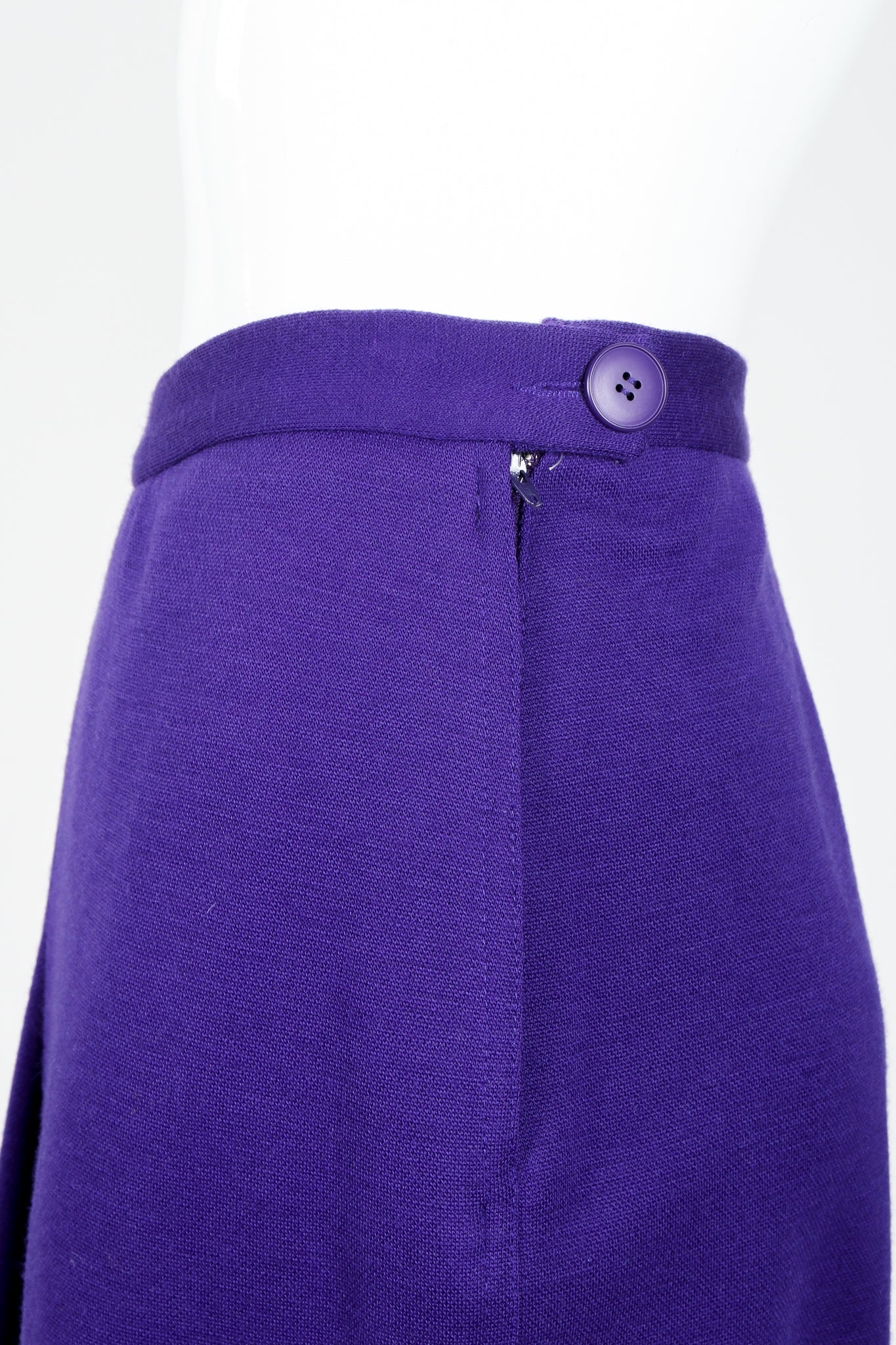 Purple Knit Inverted Pleat Pant - Image 4