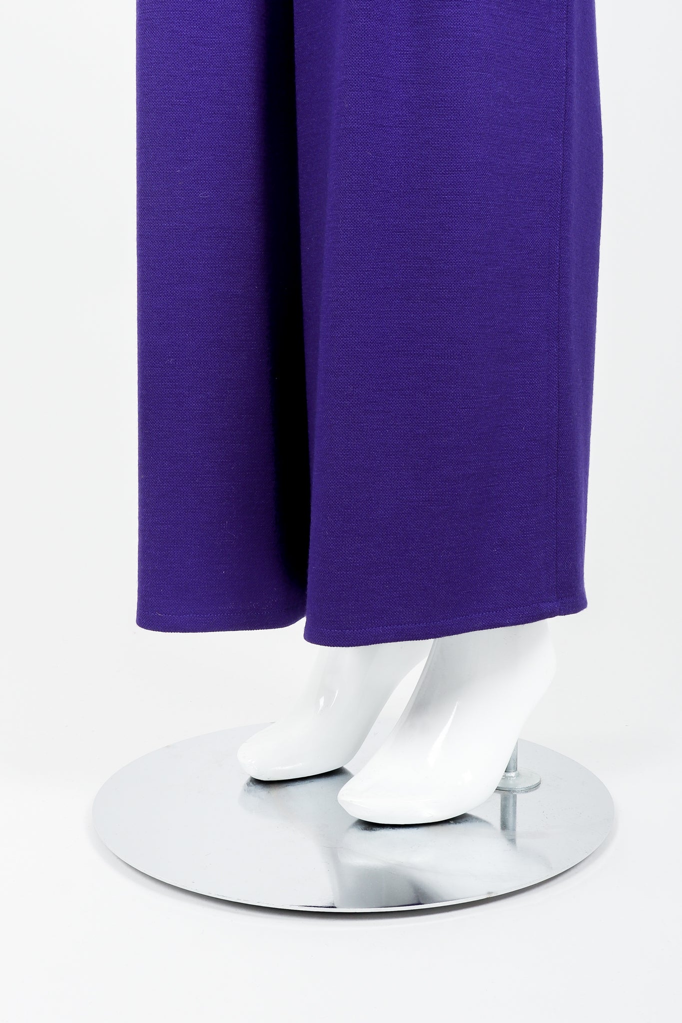 Purple Knit Inverted Pleat Pant - Image 5