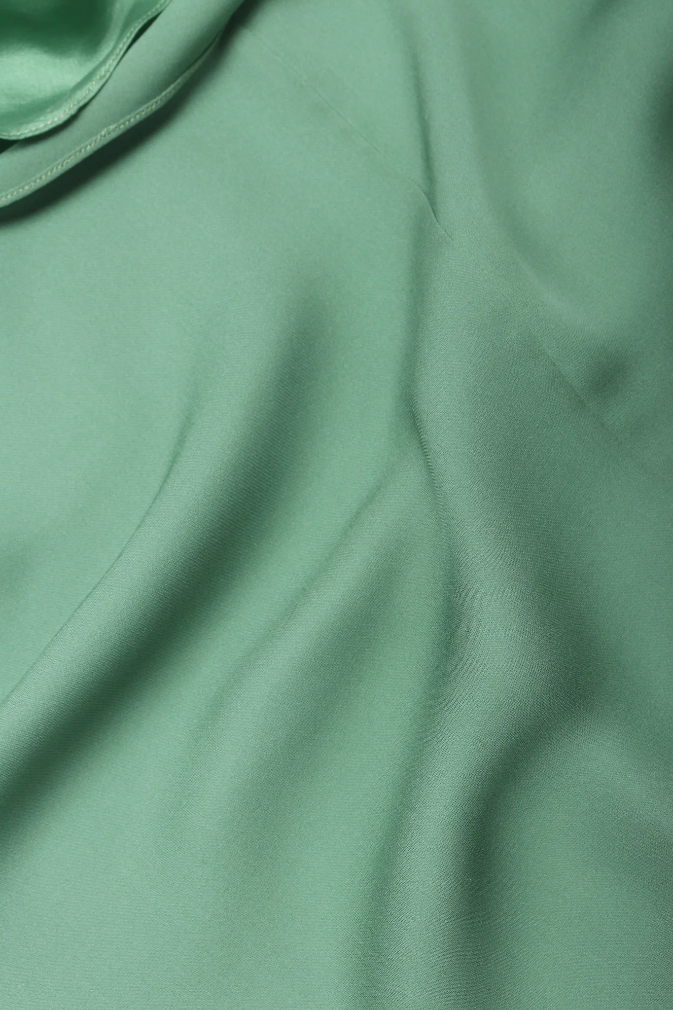 One-Shoulder Draped Silk Gown - Image 12