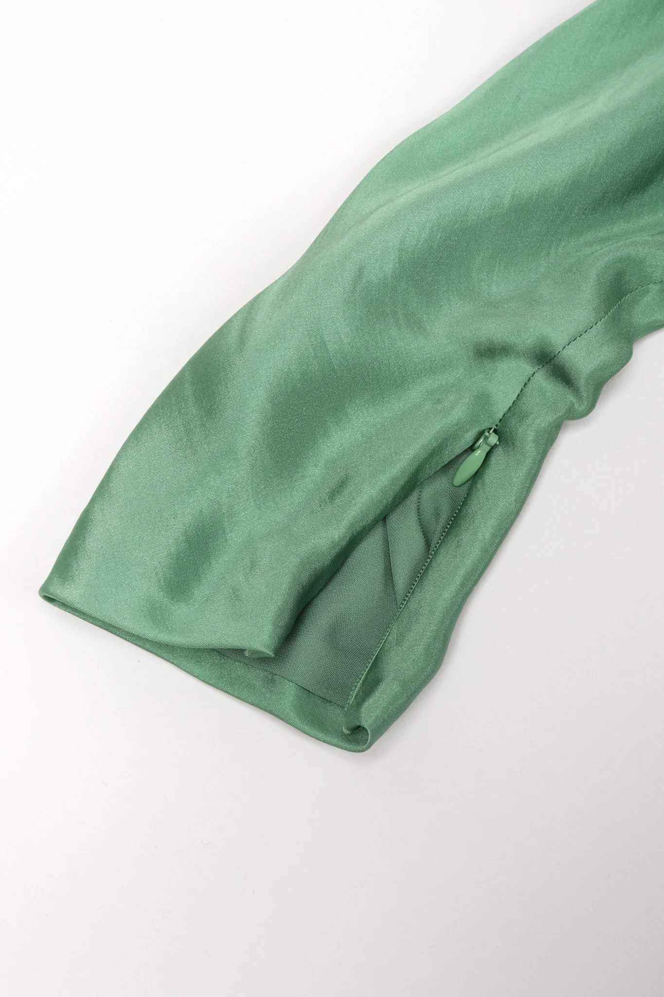 One-Shoulder Draped Silk Gown - Image 9