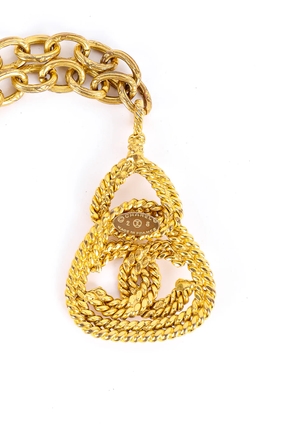 Pyramid CC Pendant Necklace - Image 6