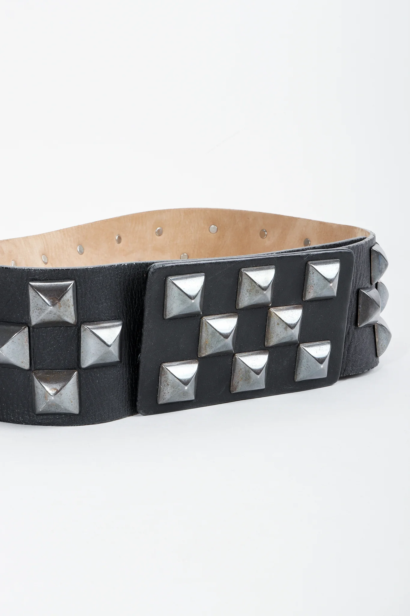 Pyramid Stud Leather Belt II - Image 4