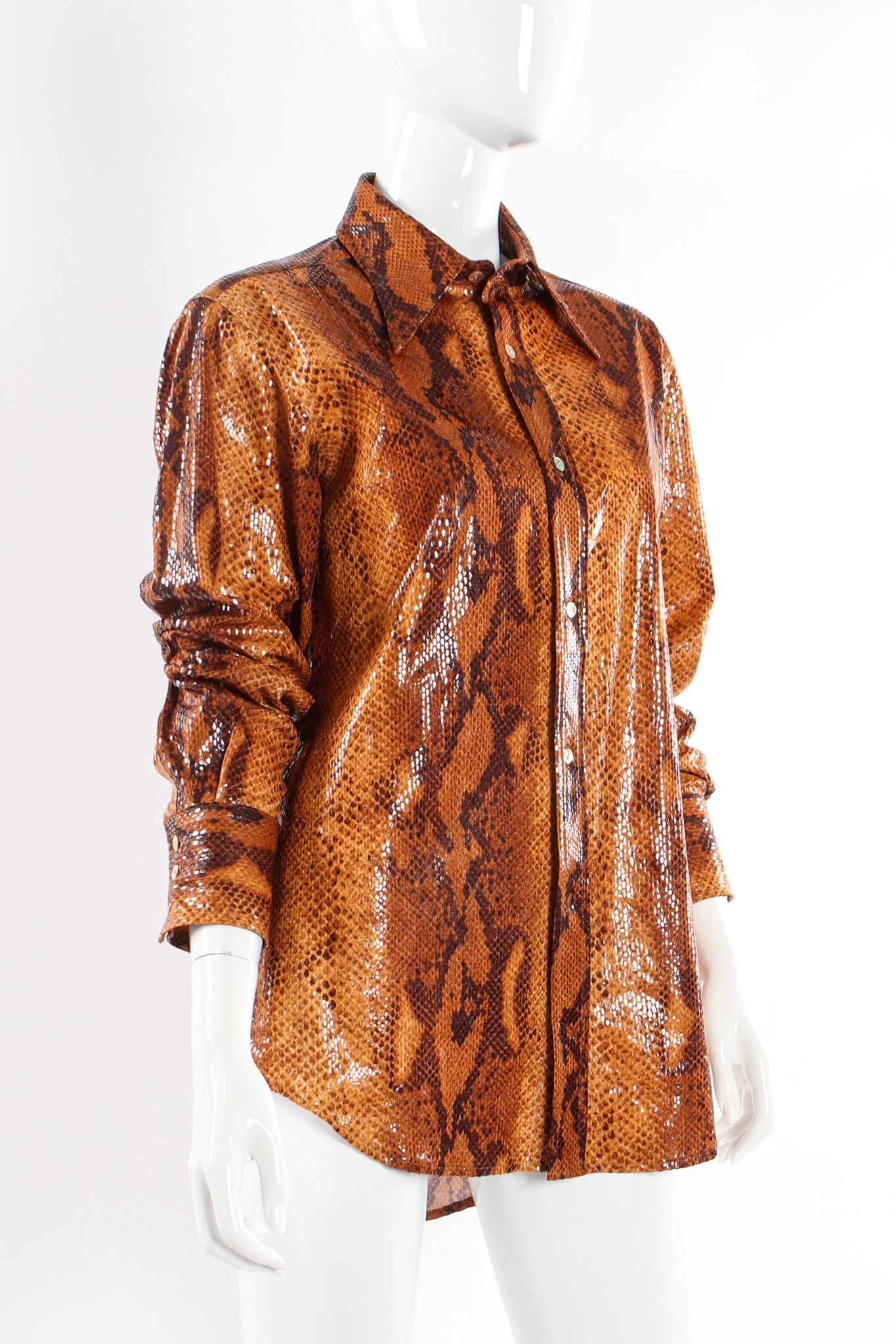 Python Snake Print Blouse - Image 2